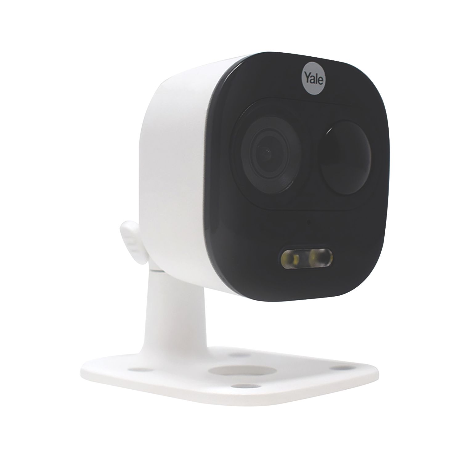 Yale All-in-One Mains-Powered White Wireless 1080p Indoor & Outdoor Square Wi-Fi Camera (699GR)