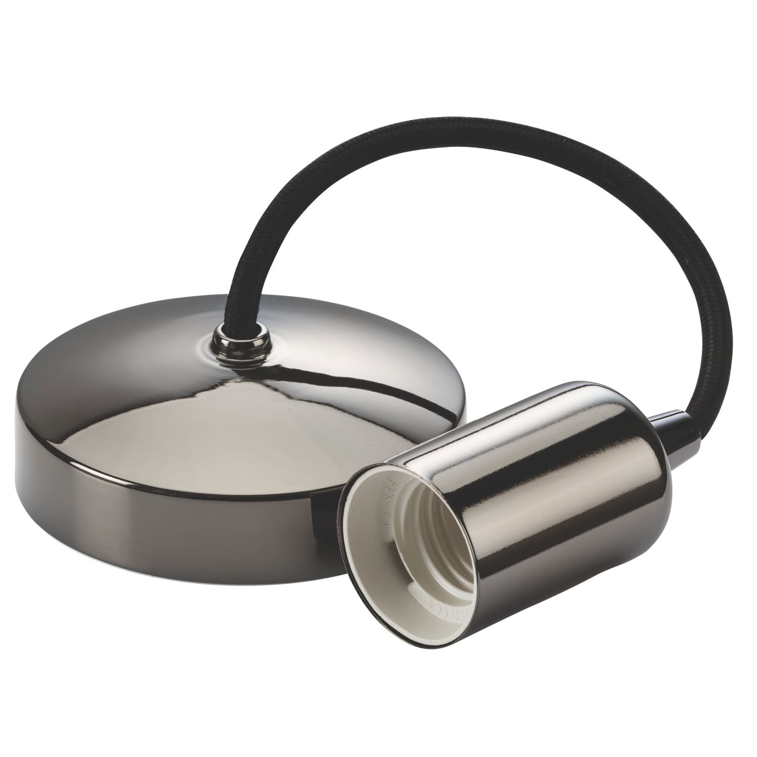 Knightsbridge Contemporary Pendant Black Nickel (699TY)