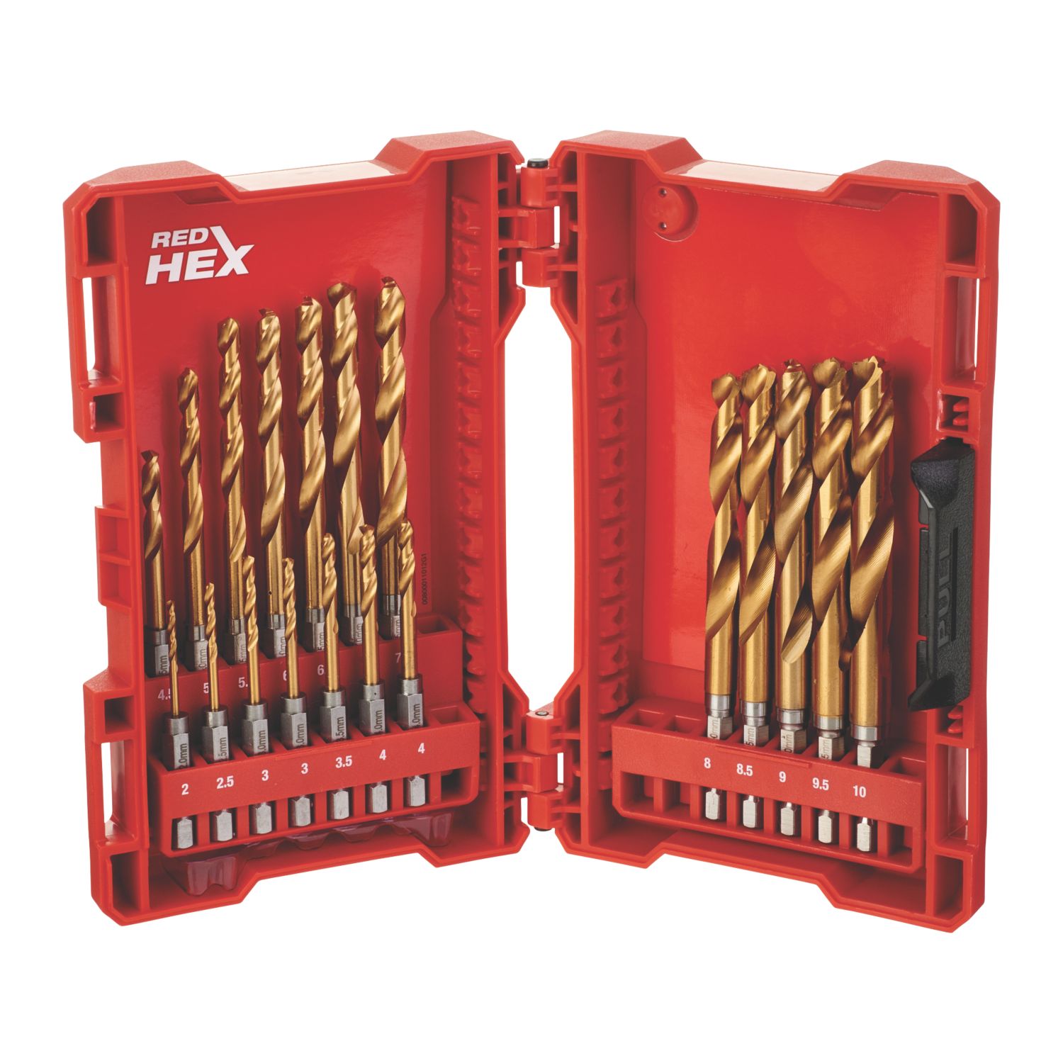 Milwaukee RedHex Hex Shank Metal Drill Bit Set 19 Pieces (701FJ)