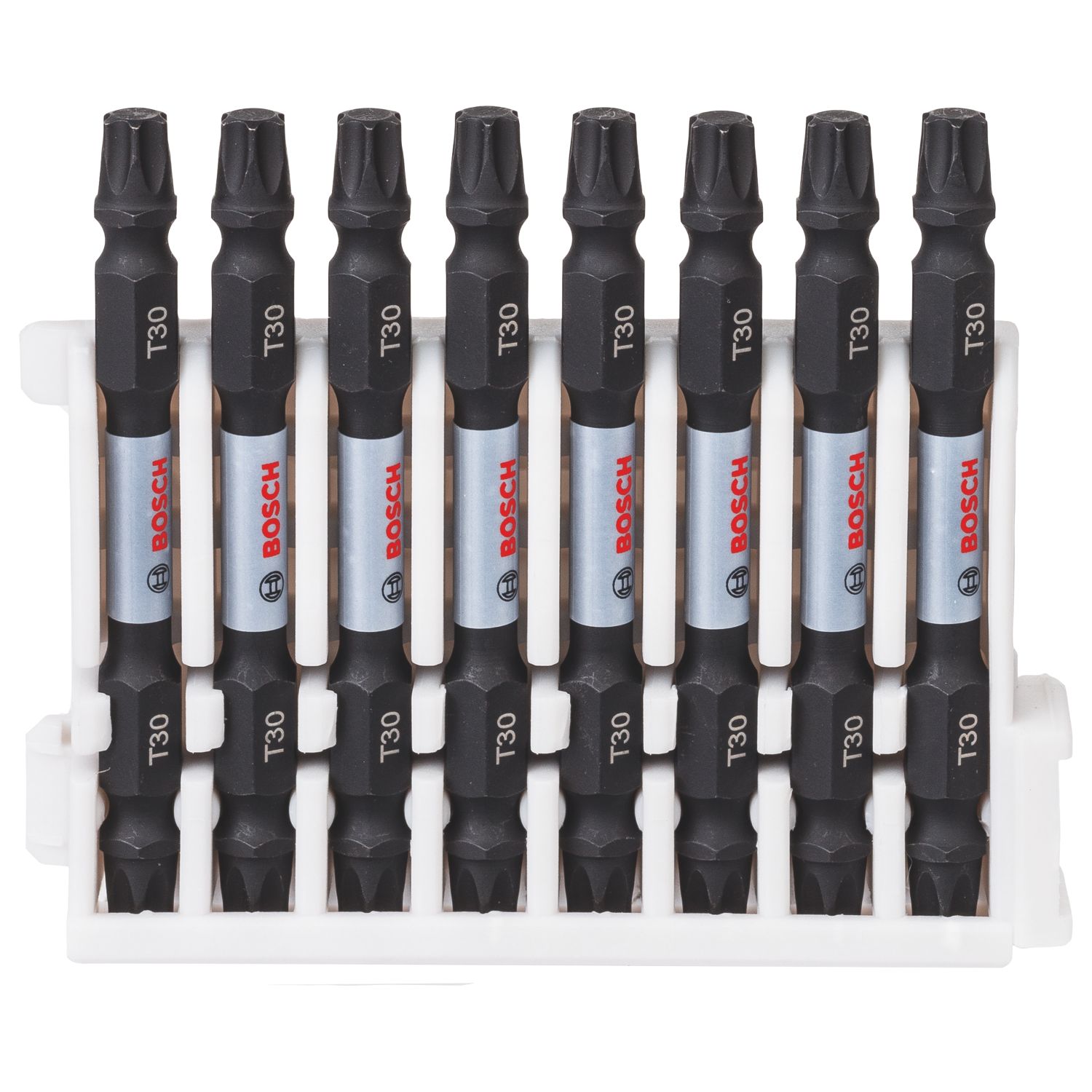 Bosch 1/4" 65mm Hex Shank TX30 Impact Control Double-Ended Screwdriver Bits 8 Piece Set (701FW)