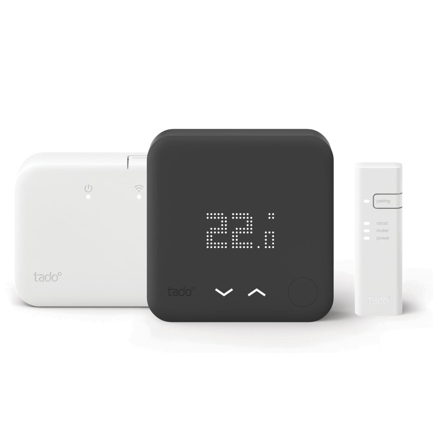Tado V3+ Black Edition Wireless Heating & Hot Water Smart Thermostat Starter Kit Black (701KG)