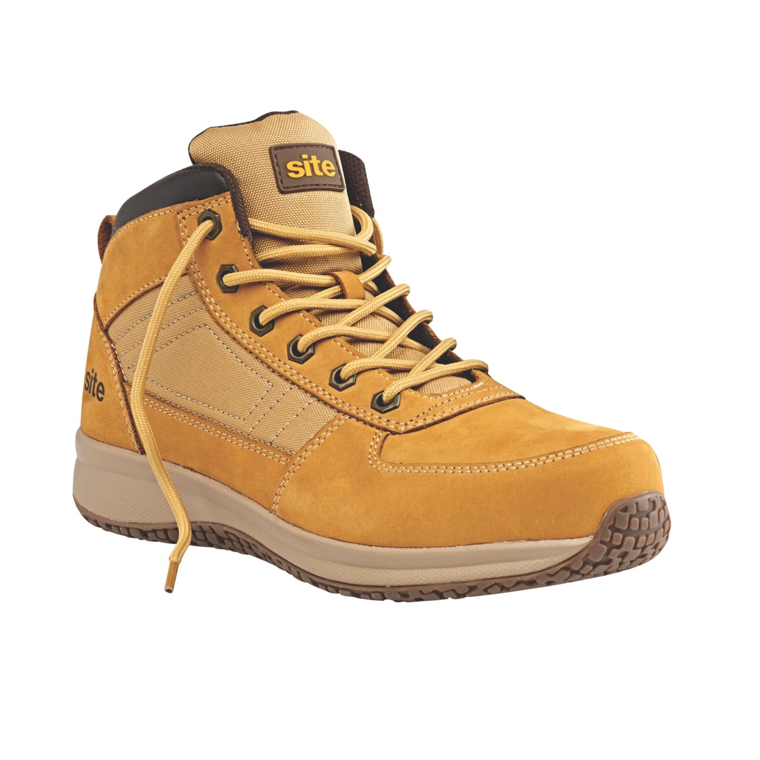 Site Sandstone Size 9 Wheat Steel Toe Cap Safety Trainer Boots (7020J)