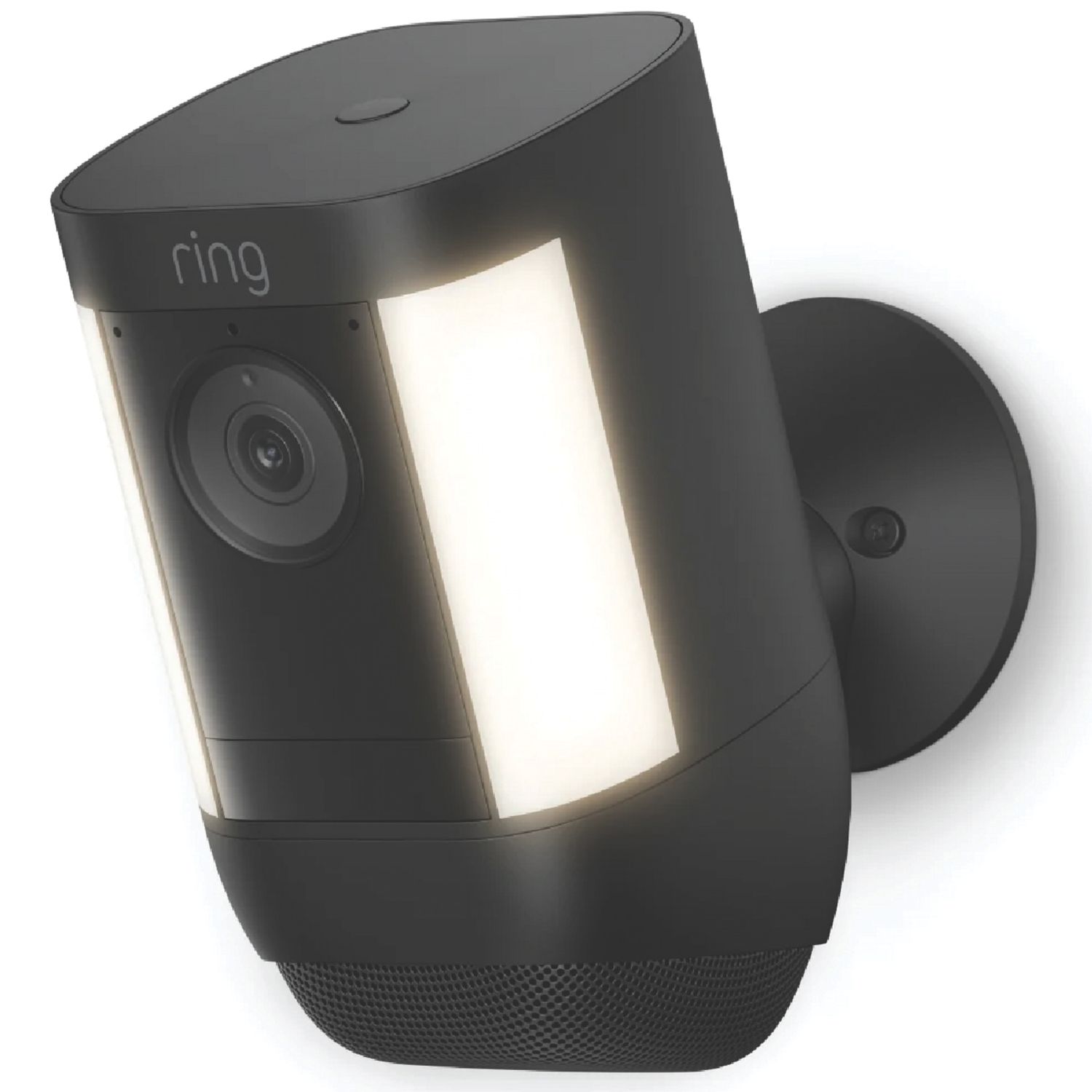 Ring Cam Pro Battery-Powered Black Wireless 2K Outdoor Smart Camera with Spotlight & PIR Sensor (702HE)