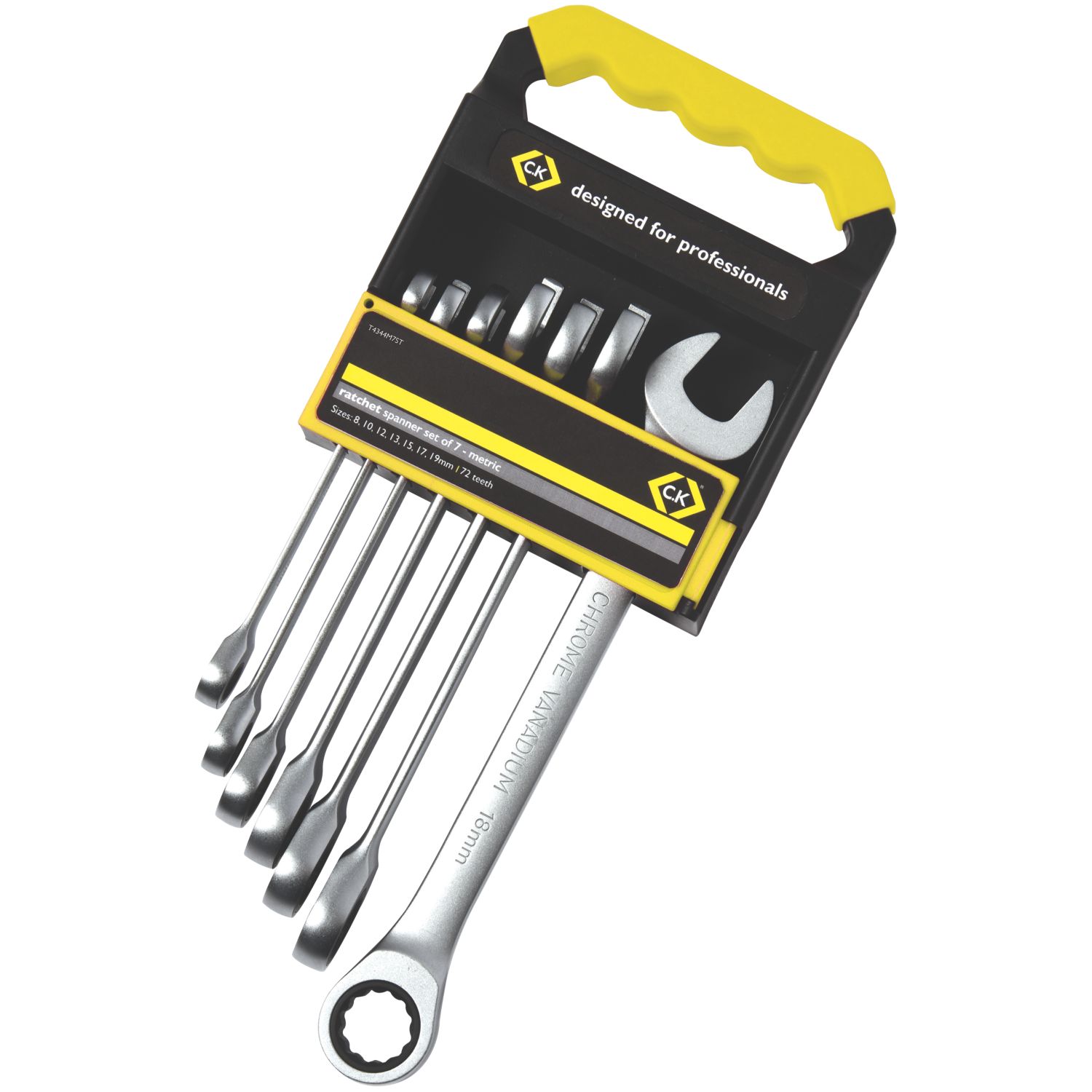 C.K Ratchet Combi Spanner Set 7 Pieces (703JF)