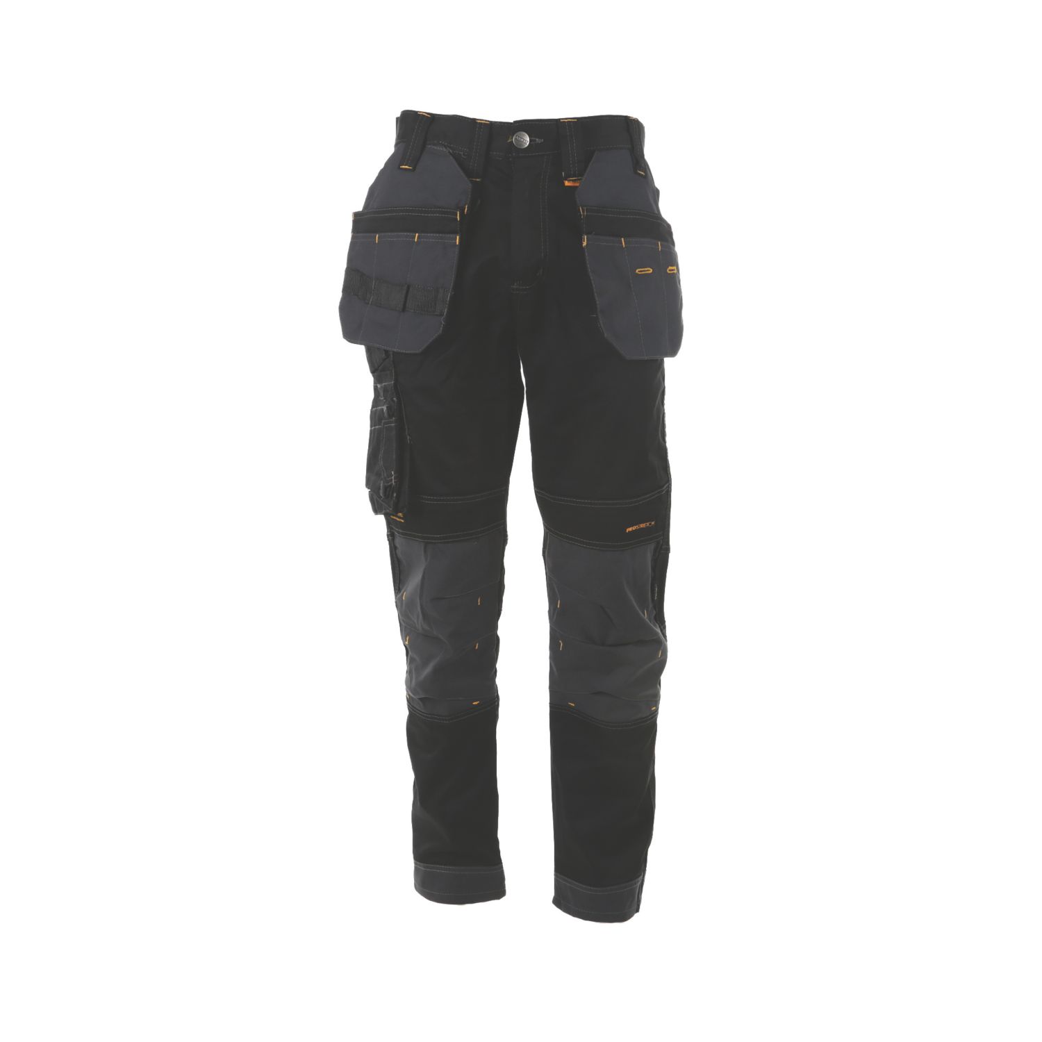 DEWALT Harrison Work Trousers Black/Grey 36" W 33" L (703RX)