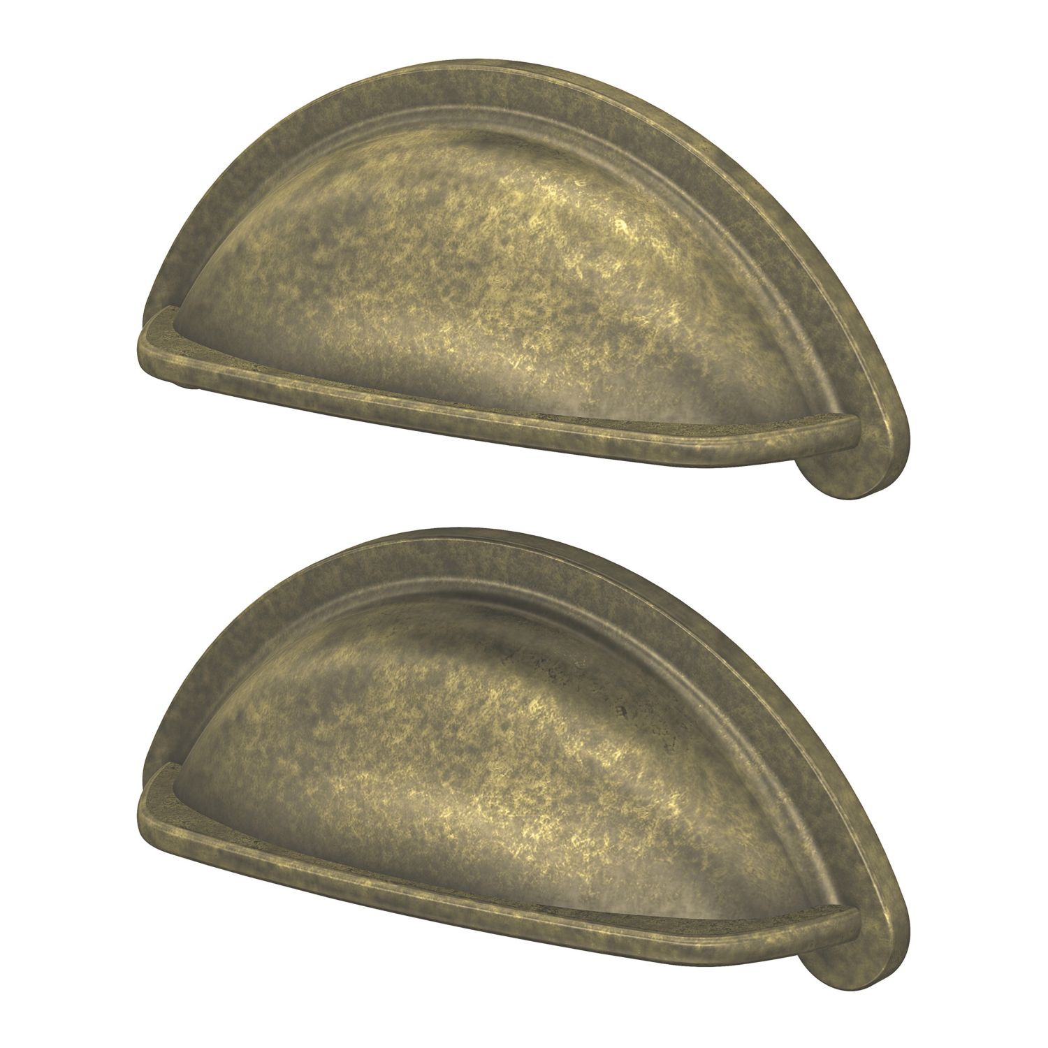 Essentials Chervil Cup Pull Handles Antique Brass 94mm 2 Pieces (704AA)