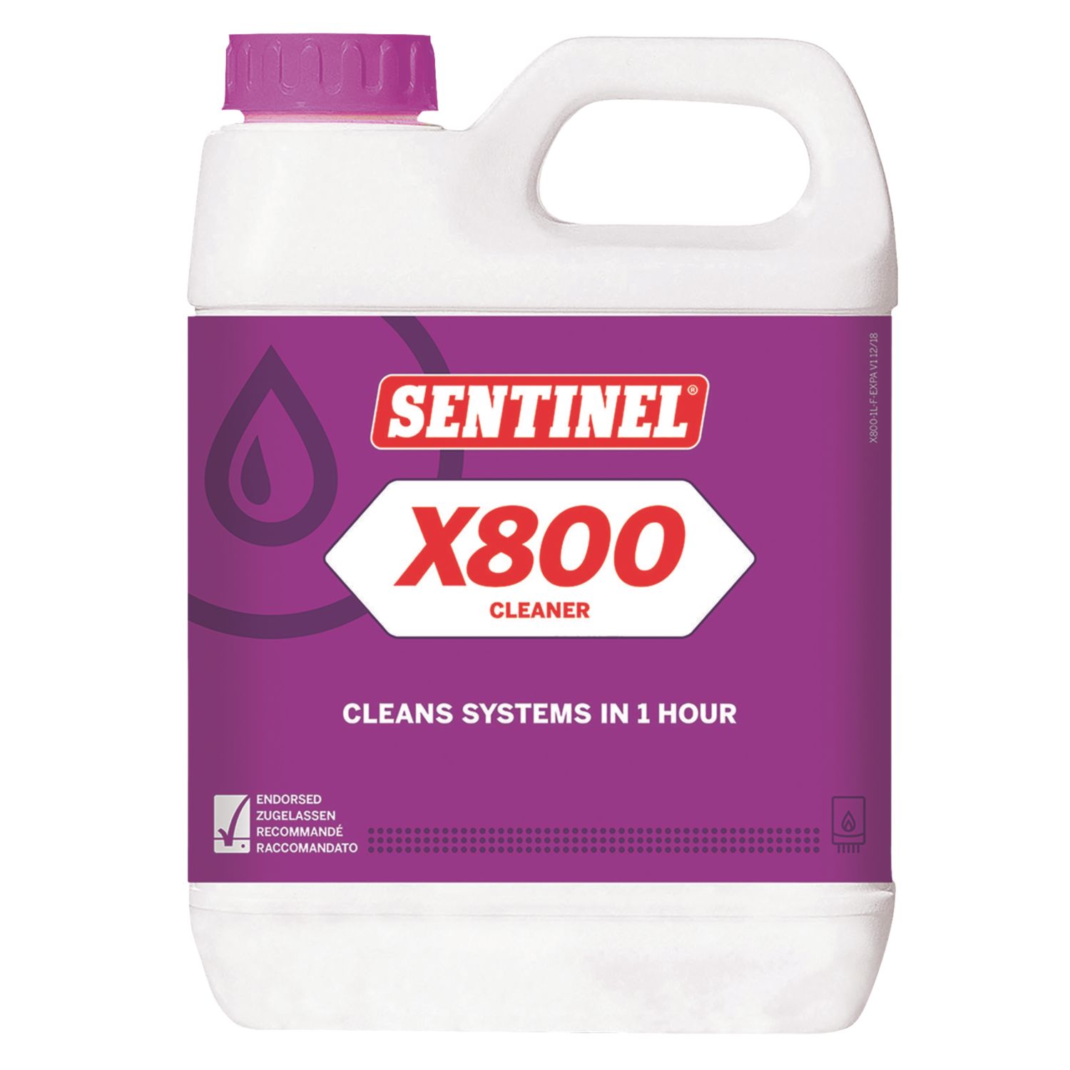 Sentinel X800 Central Heating System Cleaner 1Ltr (704PT)