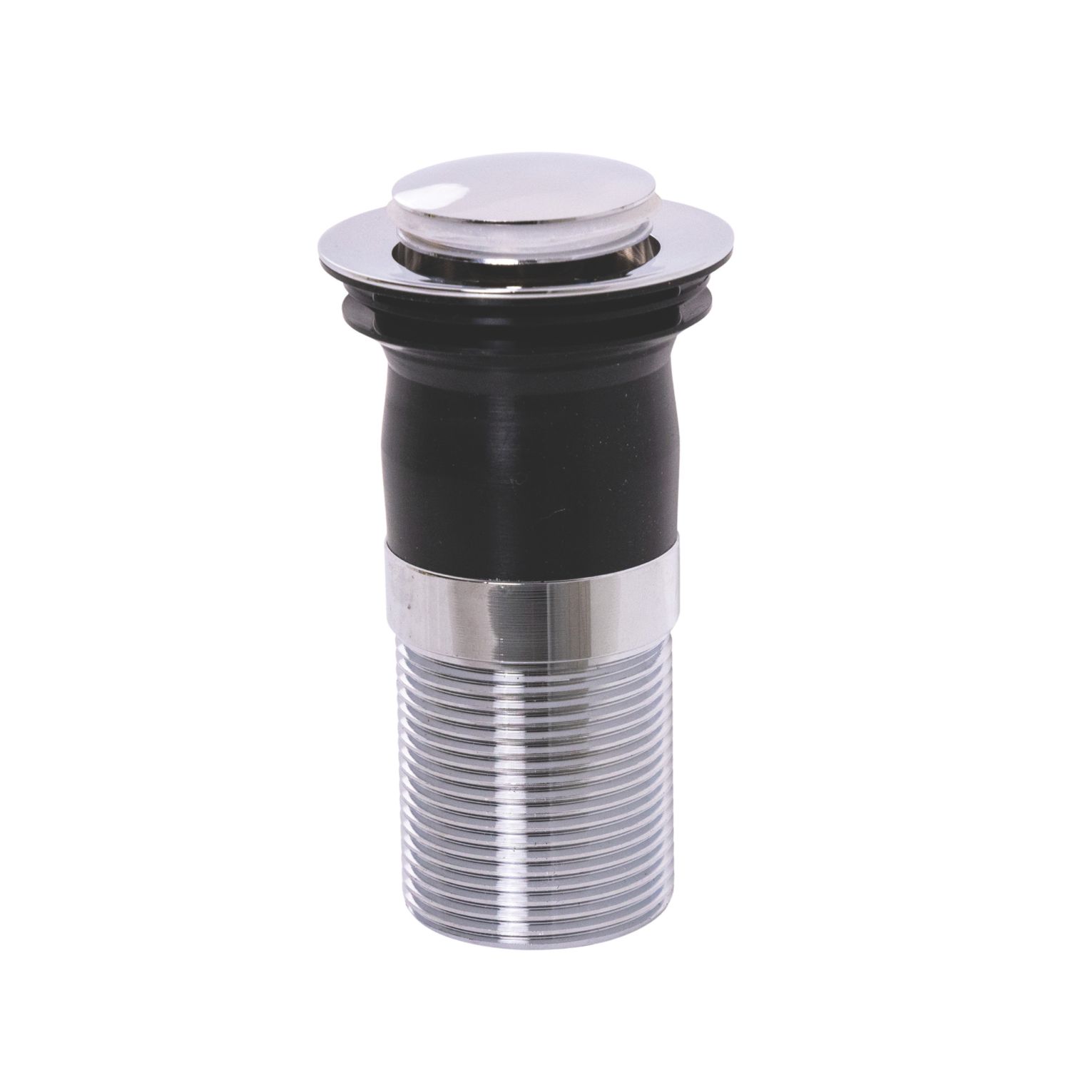 Top-Fix Unslotted Push Button Basin Waste Chrome 60mm (704VN)