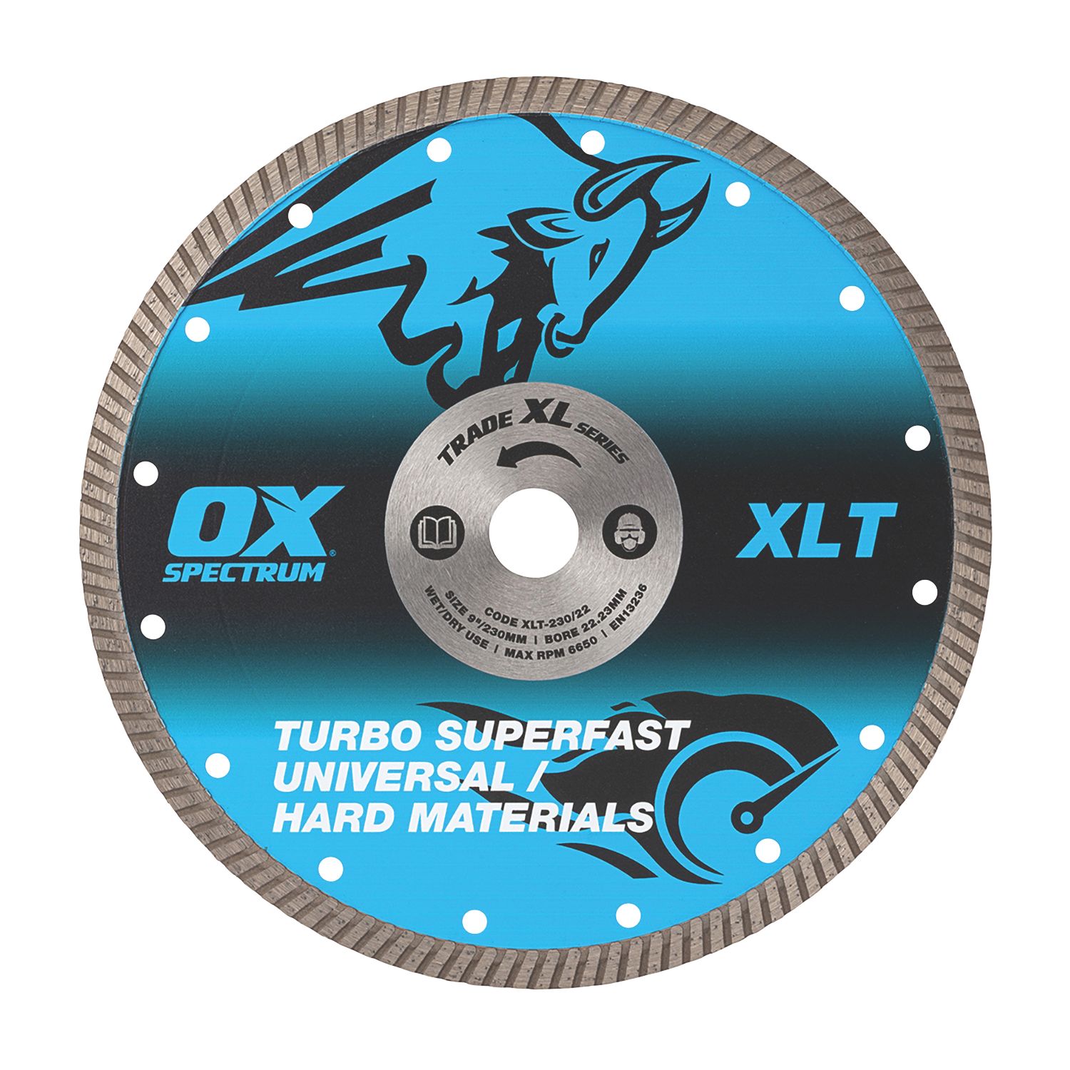OX XL Turbo Masonry Diamond Blade 230mm x 22.23mm (705HP)