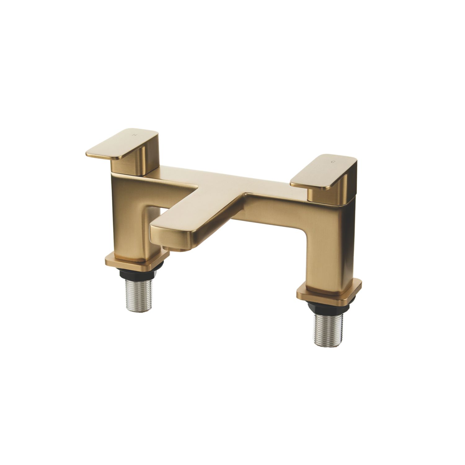 ETAL Lanza Deck Mounted Bath Filler Tap Brushed Brass (705YU)