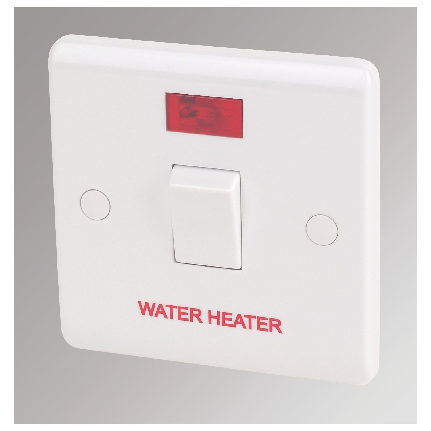 LAP 20A 1-Gang DP Water Heater Switch White with Neon (70705)