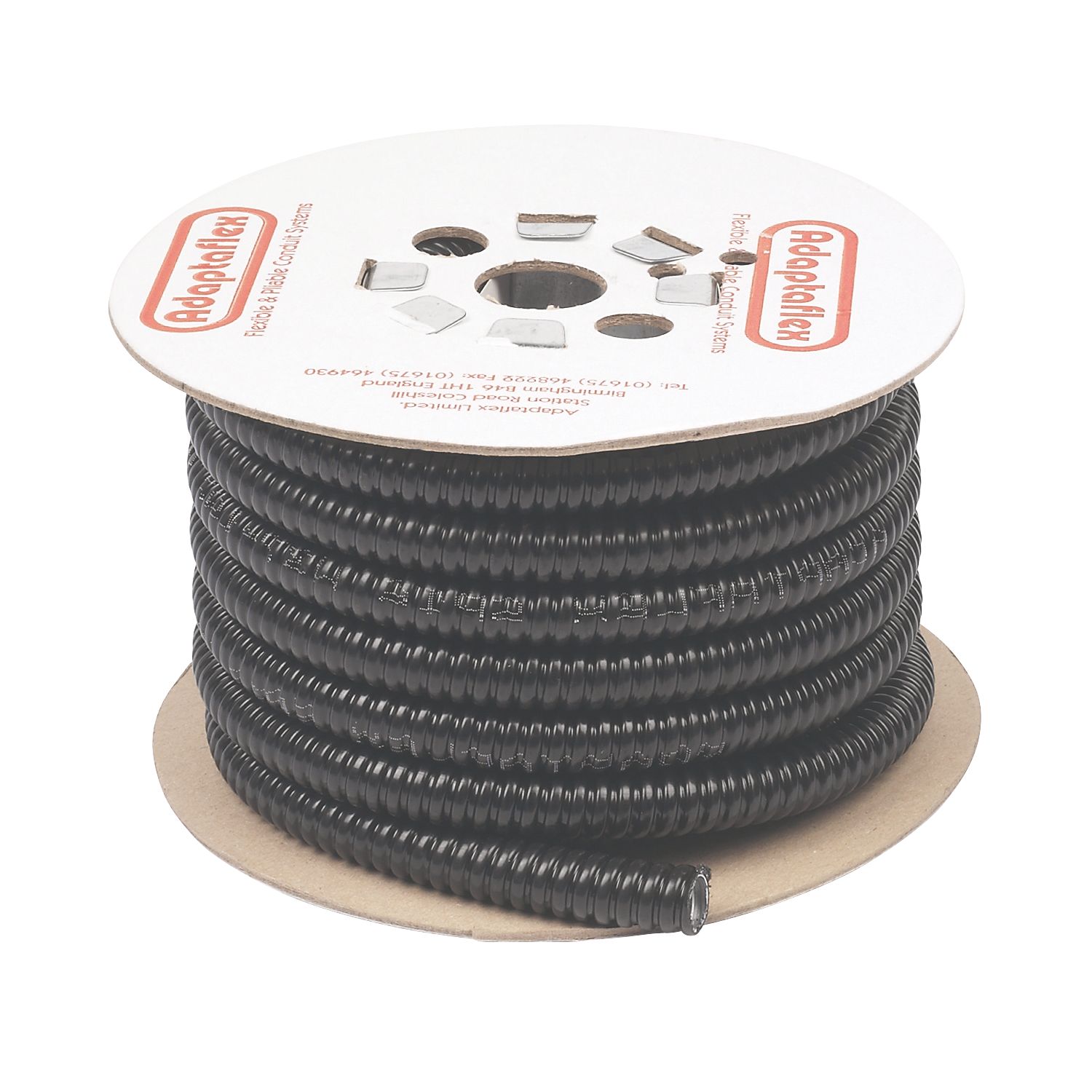 Adaptaflex PVC Liquid-Resistant Covered Steel Conduit 16mm x 10m Black (70816)