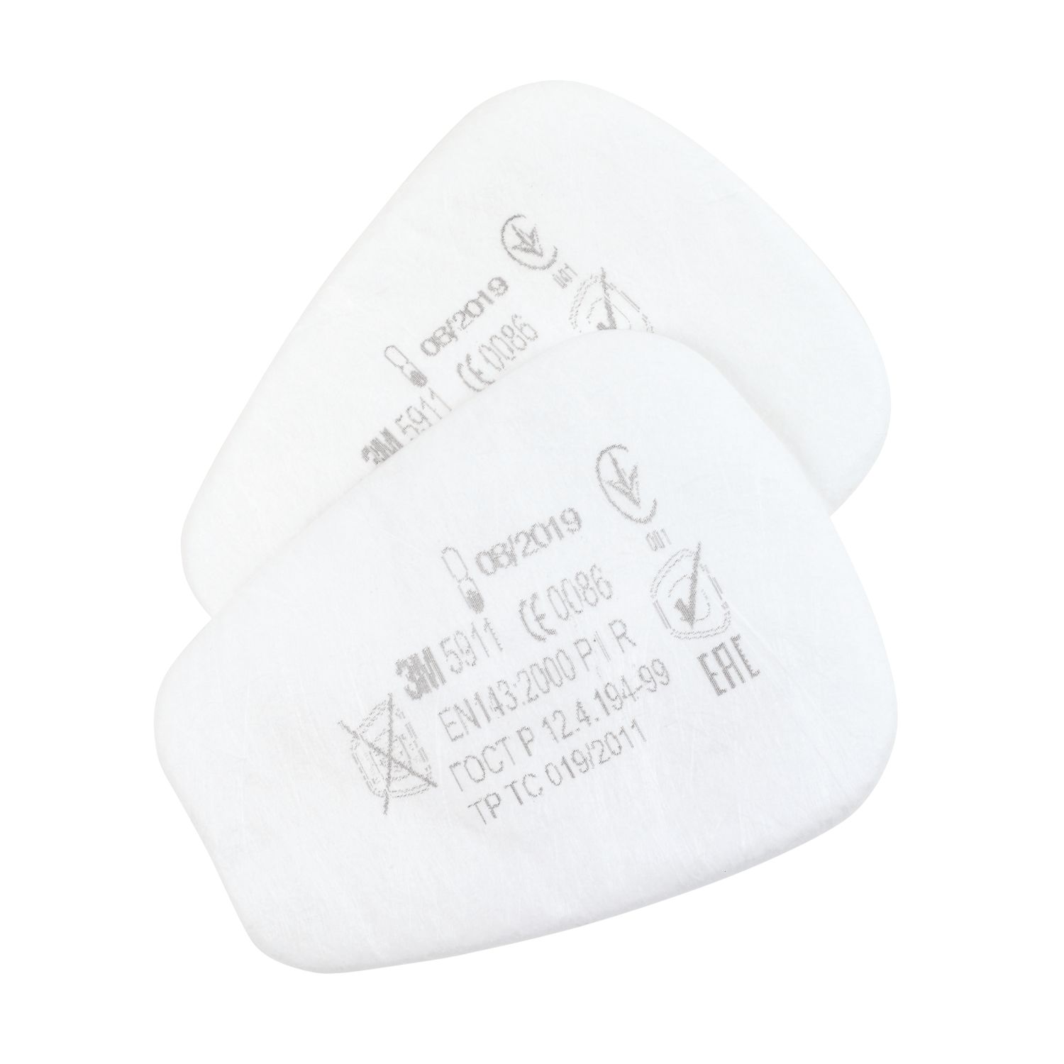 3M 5911 Particulate Filters P1R 2 Pack (7098G)