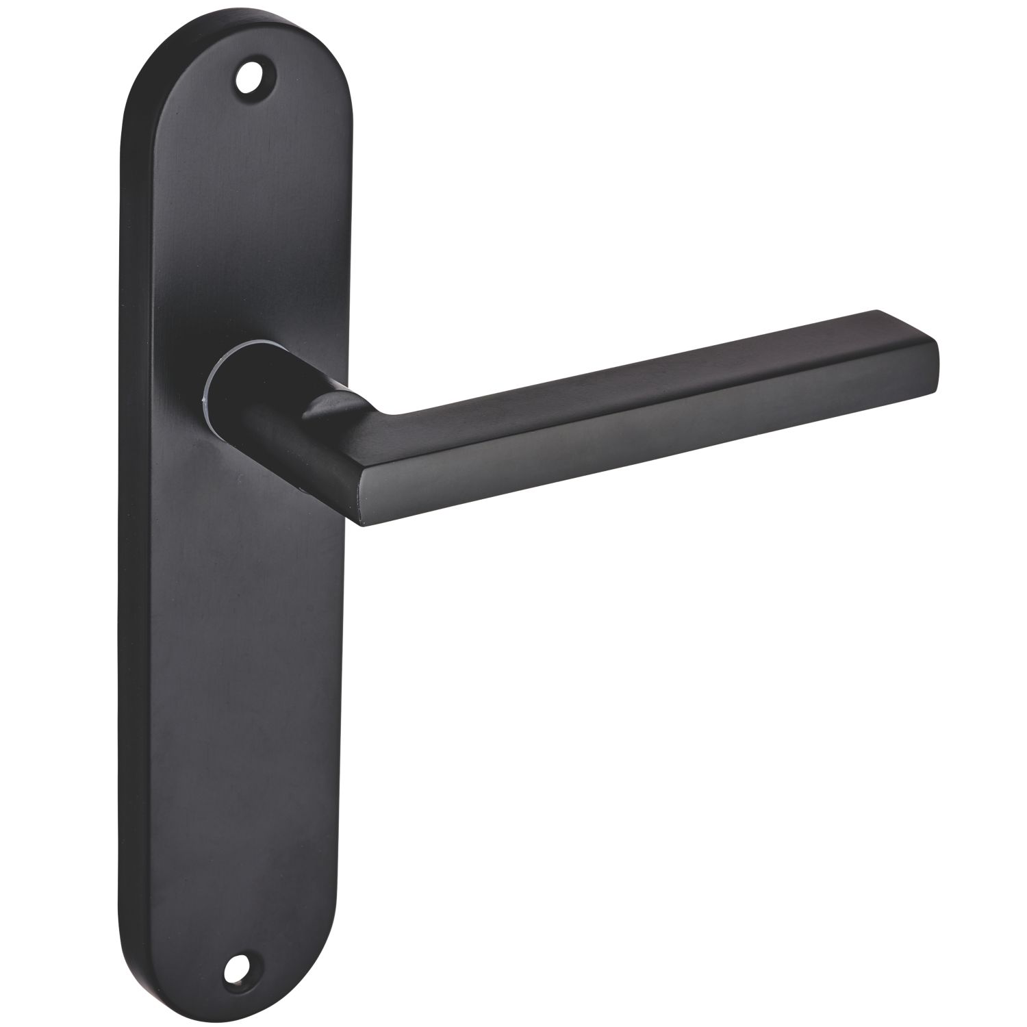 Smith & Locke Murlough Fire Rated Latch Lever Door Handles Pair Matt Black (709HY)