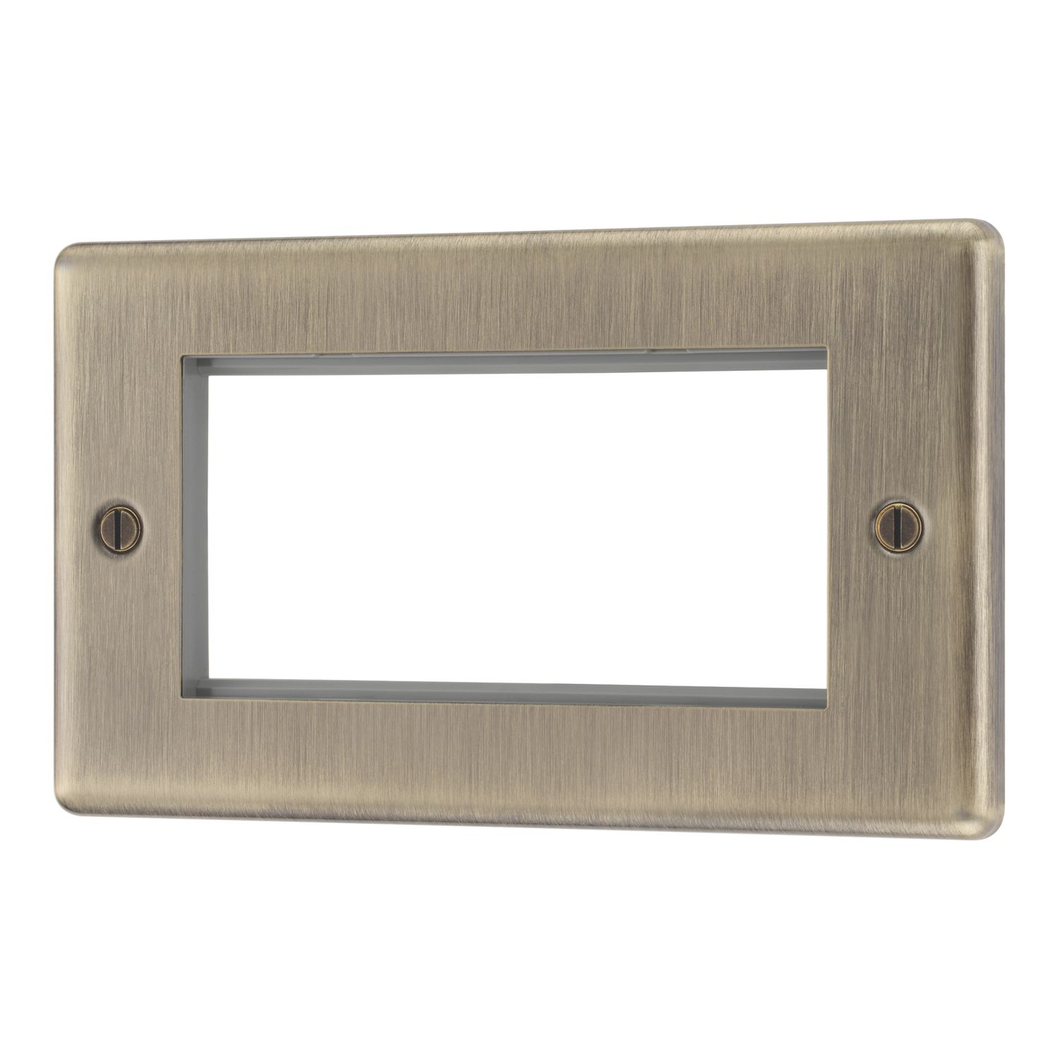 LAP 4-Module Modular Faceplate Antique Brass (709PN)
