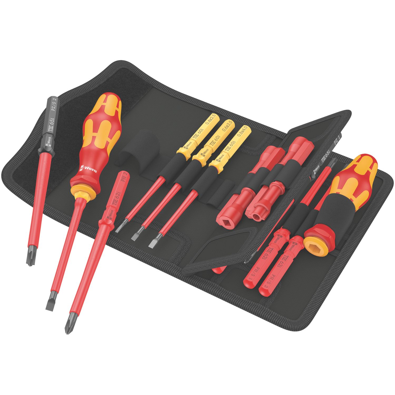 Wera Kraftform Kompakt 18 Universal 2 Tool Finder VDE Interchangeable Insulated Screwdriver Set 18 Pieces (709VM)