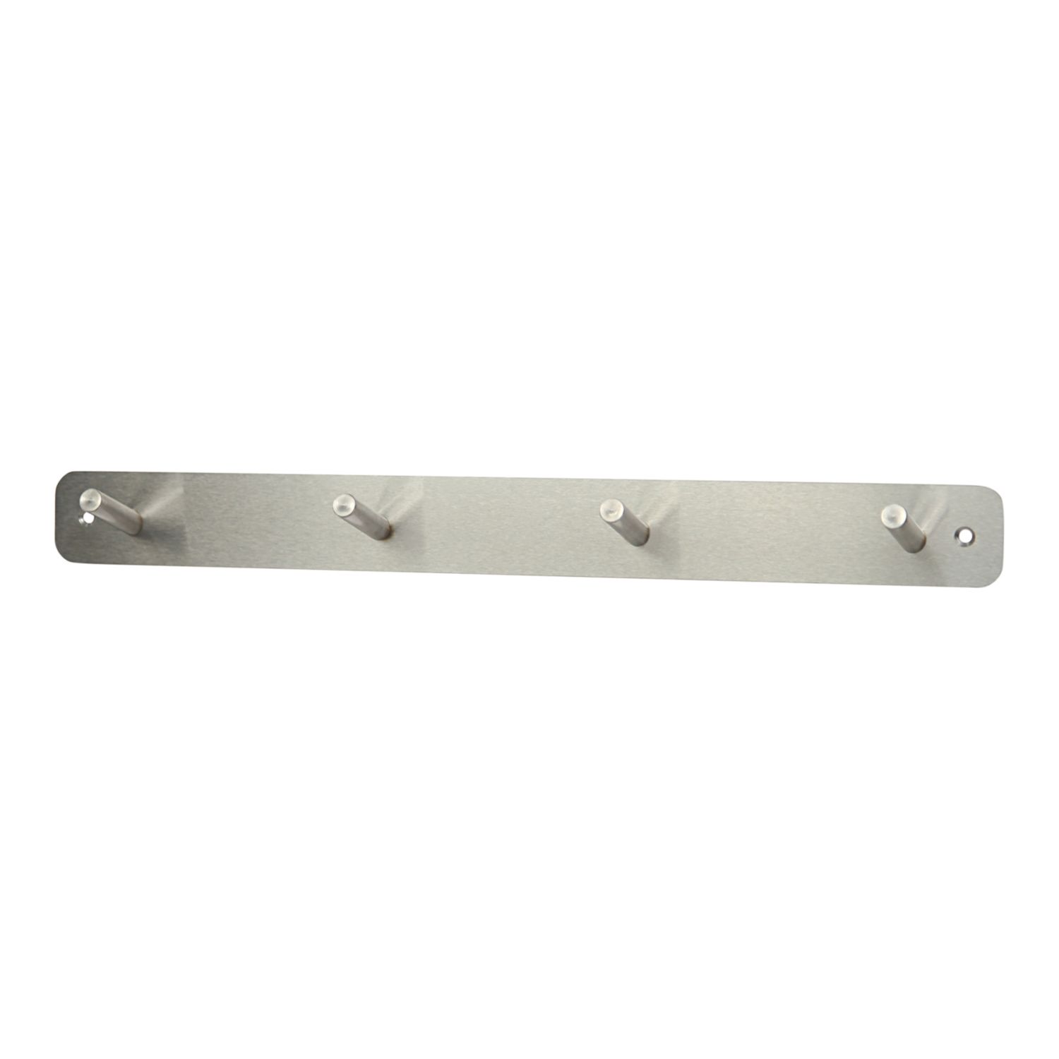 Essentials 4-Hook Rail Satin Stainless Steel 400mm x 45mm (709YN)