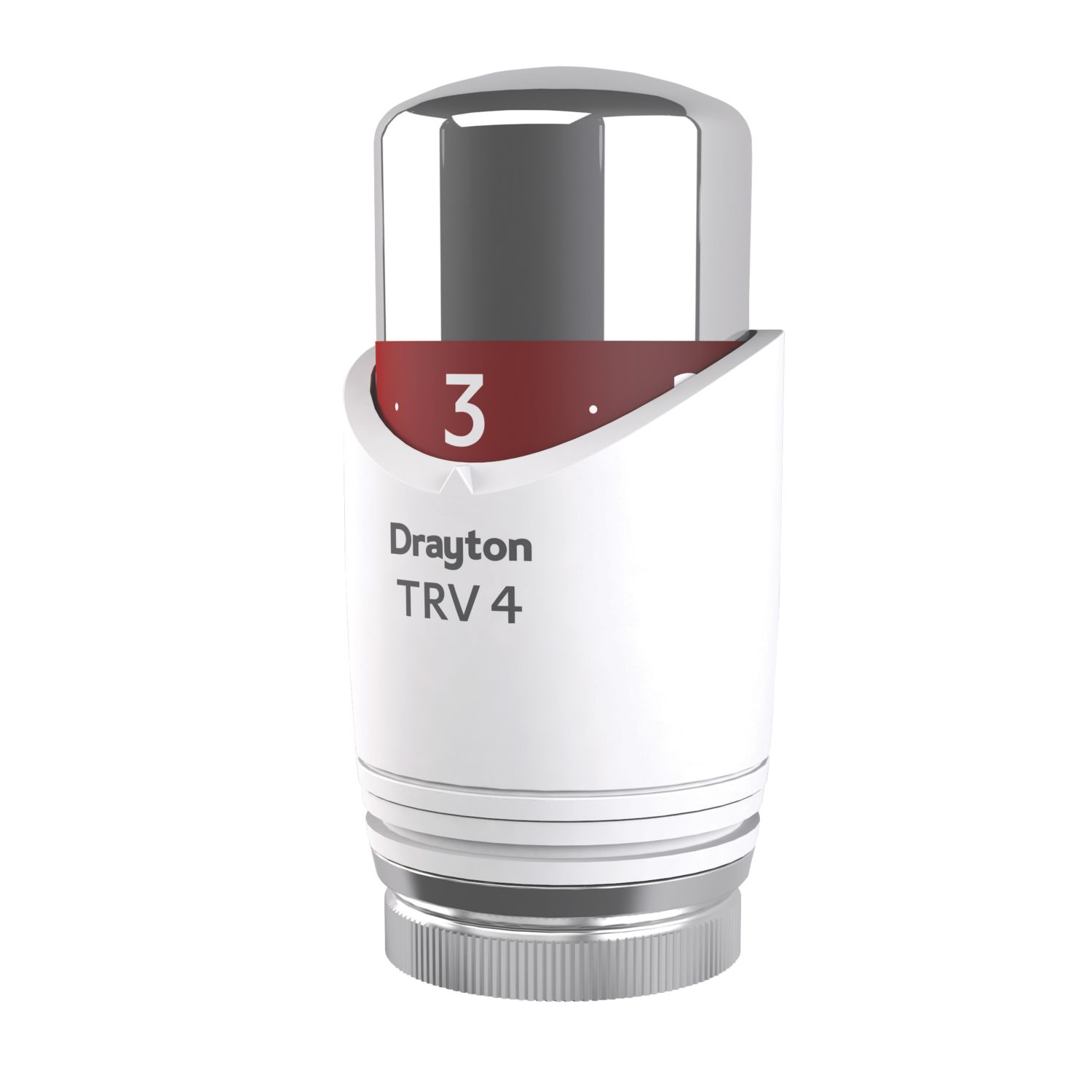 Drayton TRV4 White / Chrome Thermostatic Radiator Head (7109R)
