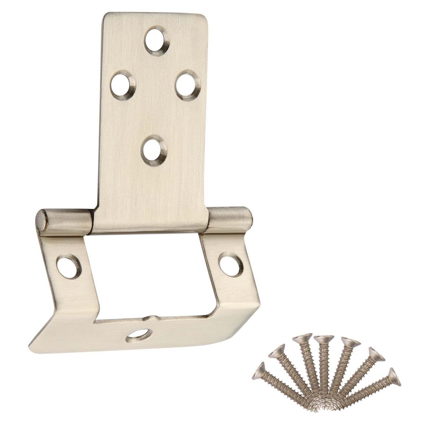 Smith & Locke Satin Nickel Door Hinge 50mm x 64.6mm 2 Pack (713TE)