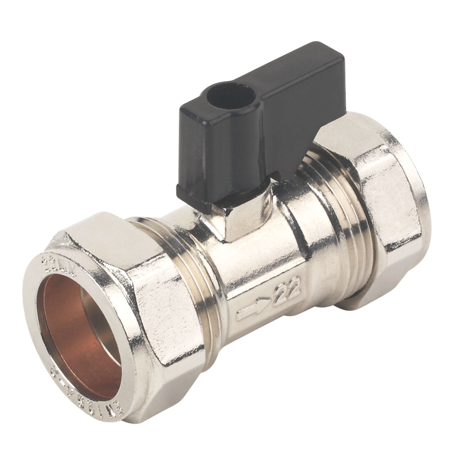 Flomasta Isolating Valve With Handle 22mm (71412)