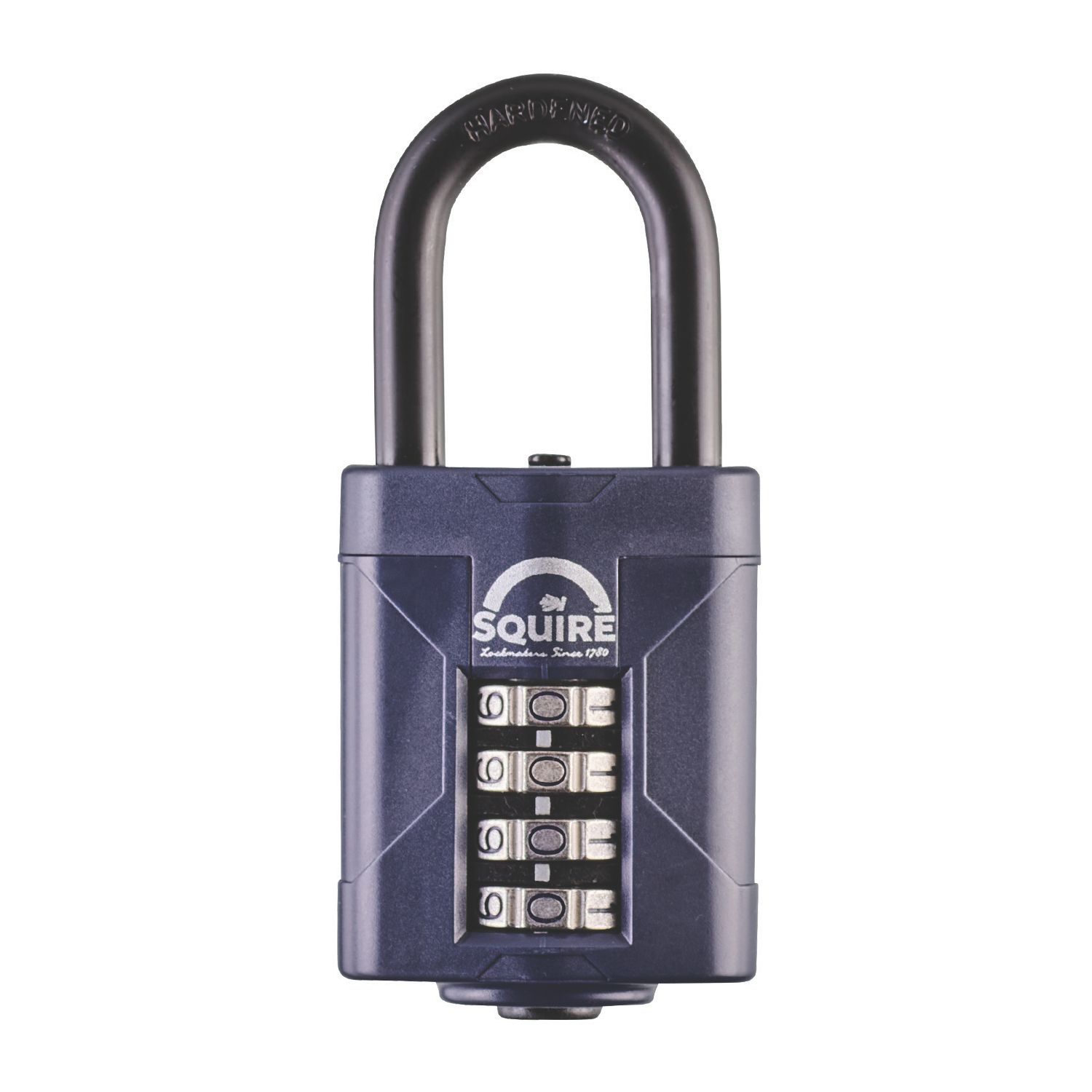 Squire Water-Resistant Long Shackle Combination Padlock Blue 50mm (71434)