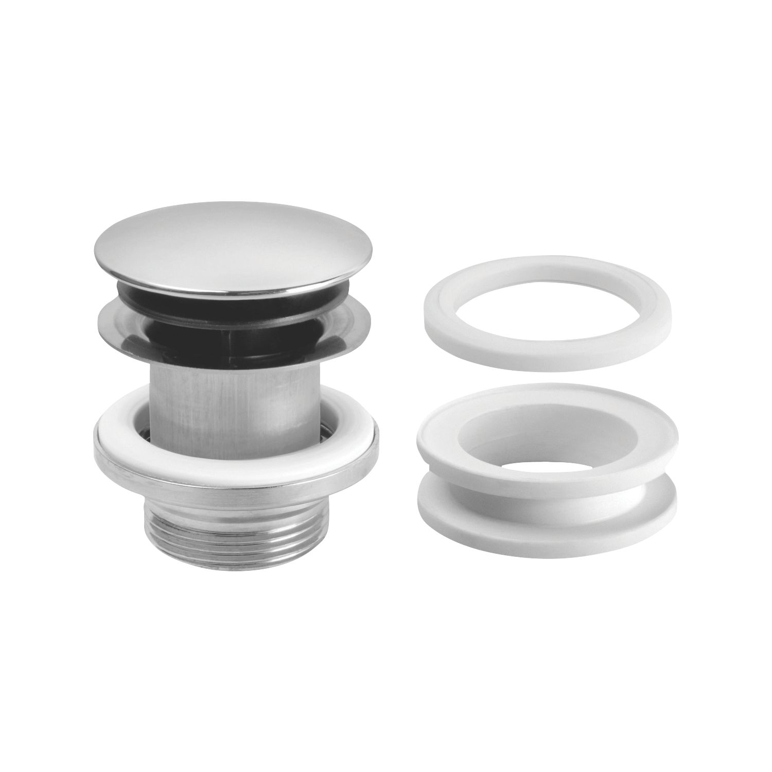 McAlpine Slotted/Unslotted Pop Up Centre-Pin Basin Waste Chrome (714HR)