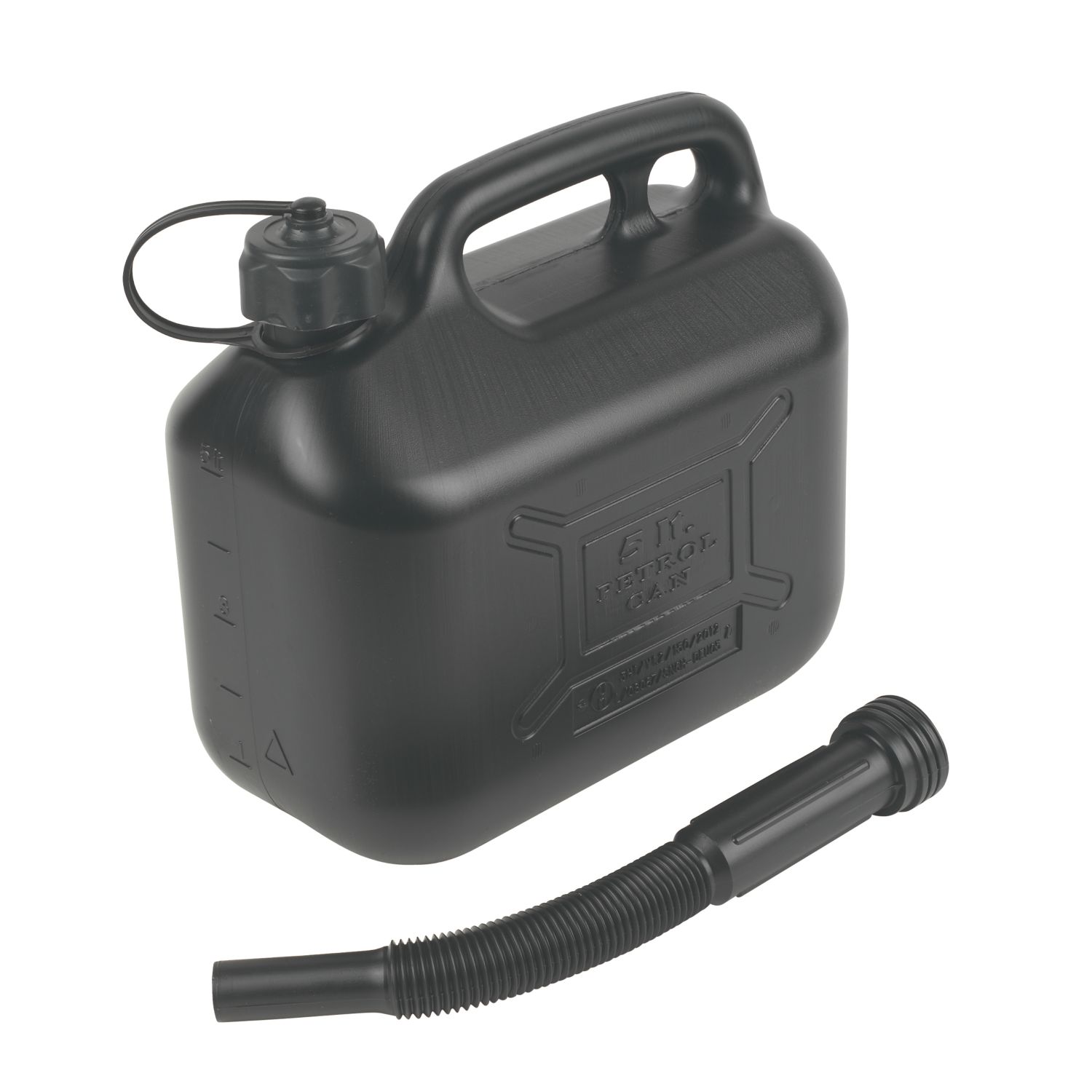 Hilka Pro-Craft Plastic Fuel Can Black 5Ltr (71571)