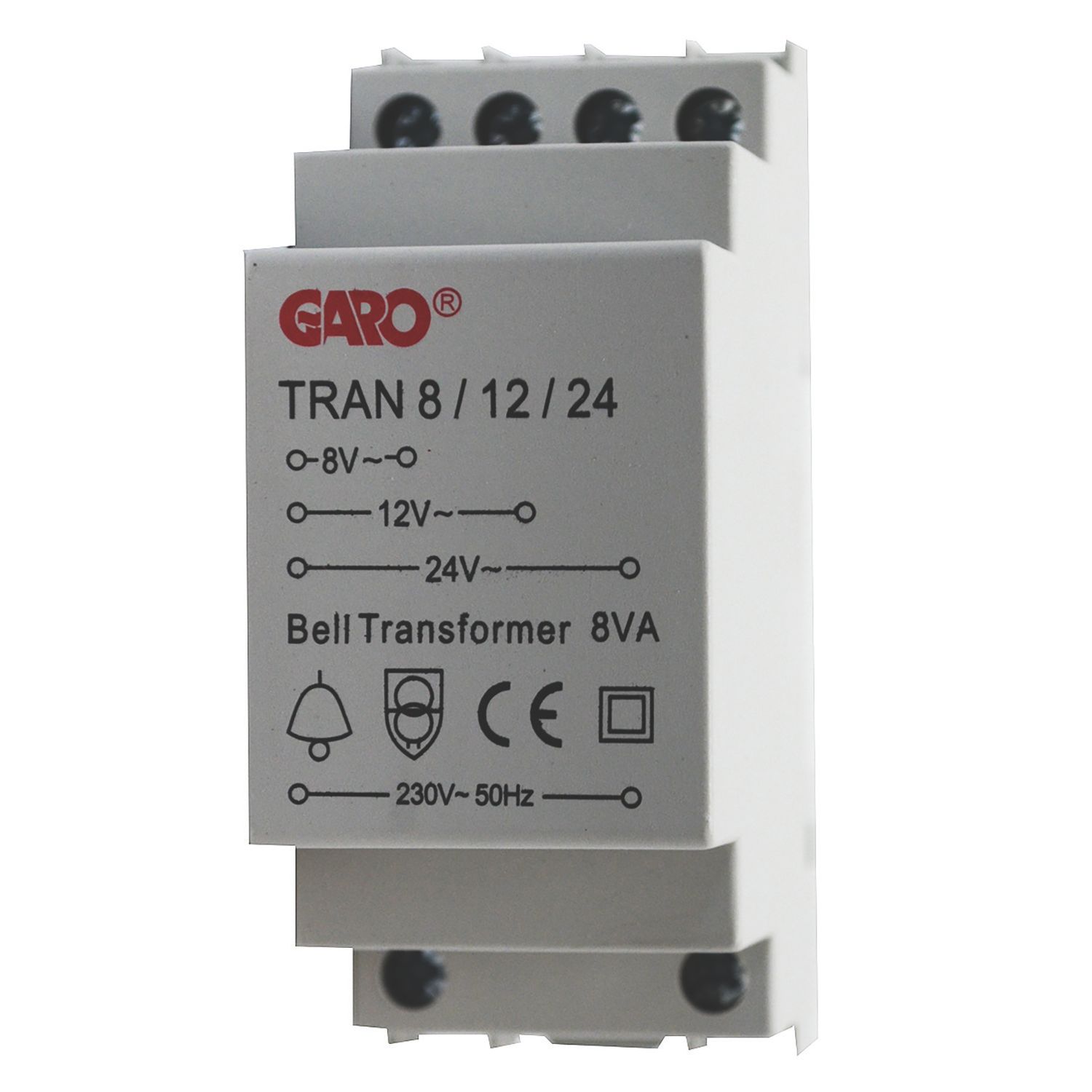 Garo 8 / 12 / 24V 8VA Bell Transformer (716HK)