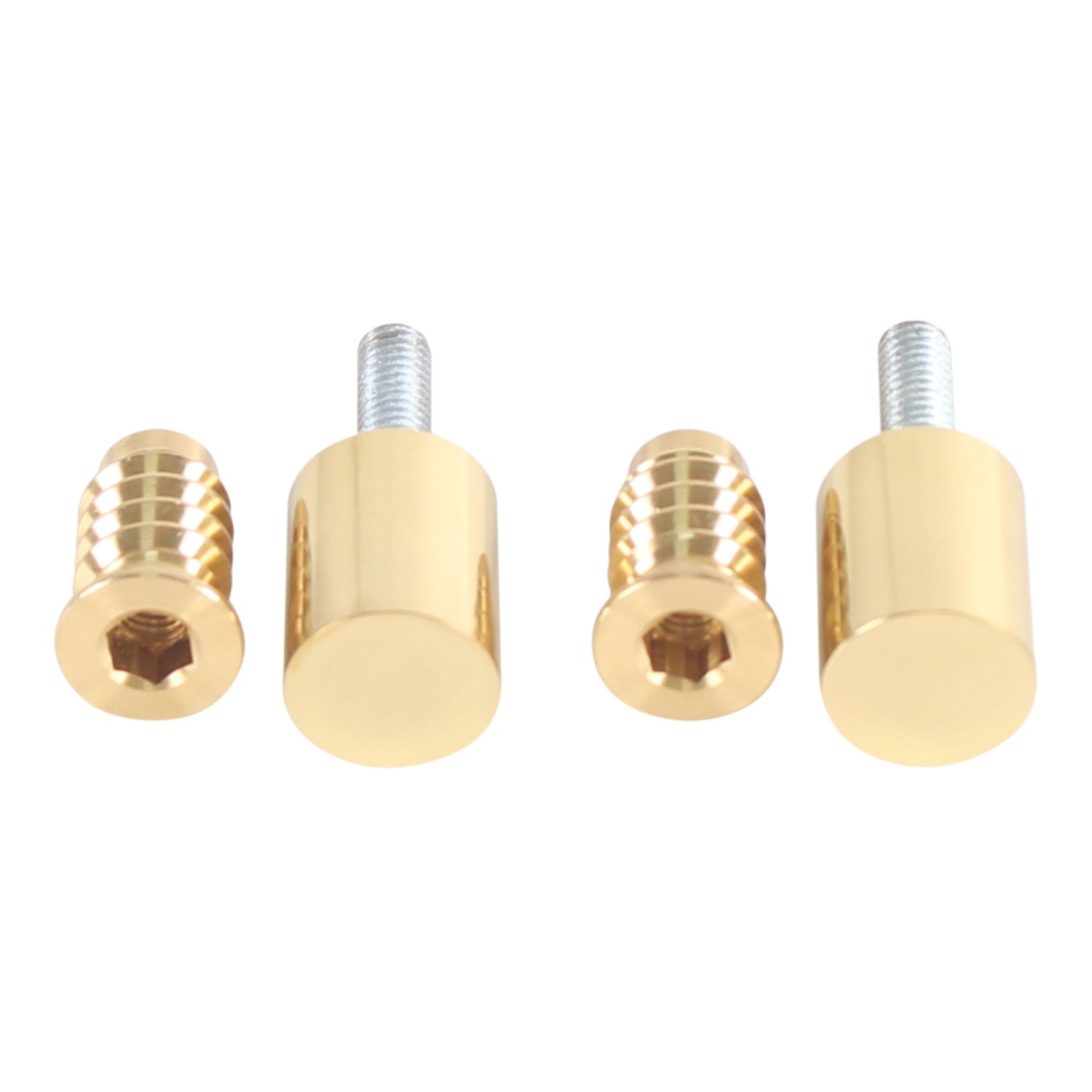 Smith & Locke 49mm Sash Stops Polished Brass 2 Pack (716YX)