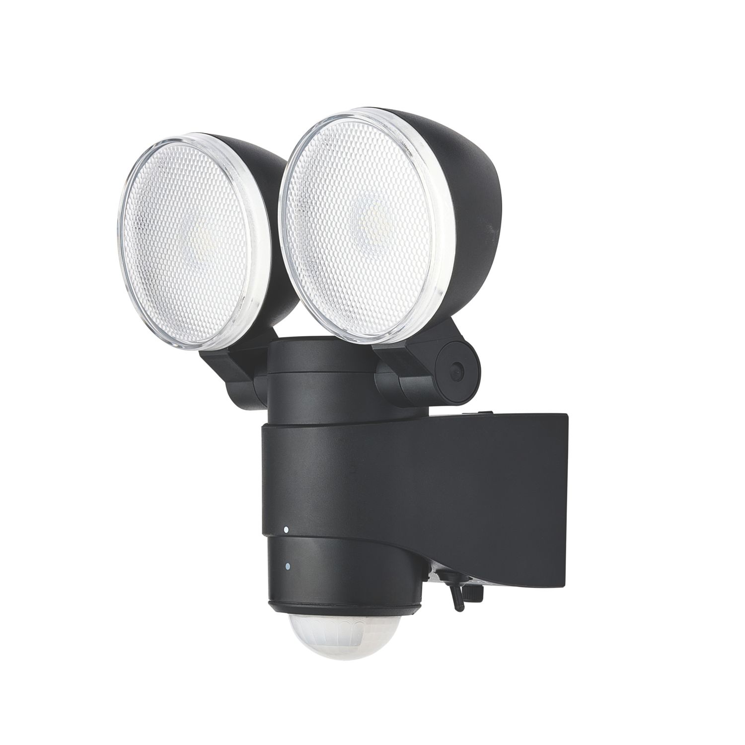 Saxby Laryn Outdoor LED Floodlight With PIR Sensor Black 2 x 2W 320lm (7172J)