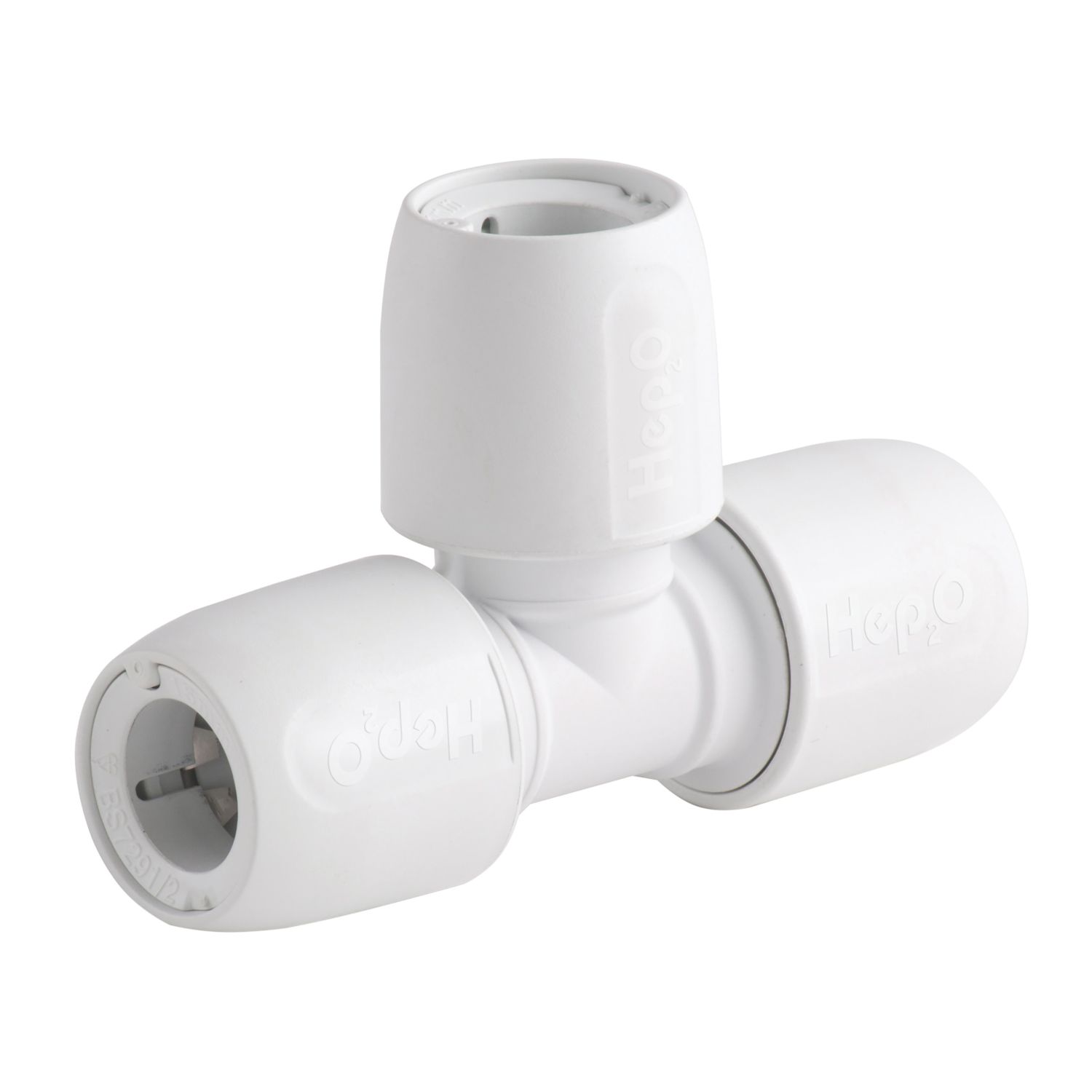Hep2O Plastic Push-Fit Equal Tee 15mm (7174F)