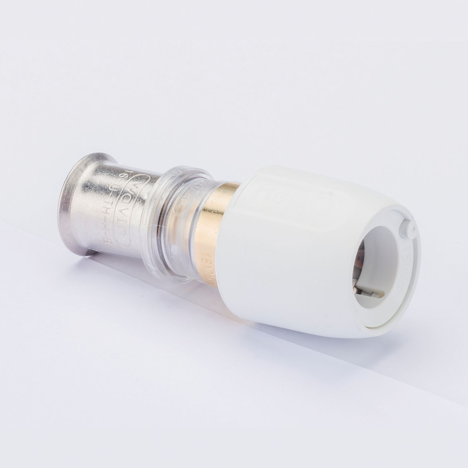 Wavin Tigris Multi-Layer Composite Press-Fit Adapting Coupler to Hep2O 16mm x 15mm 10 Pack (717RM)