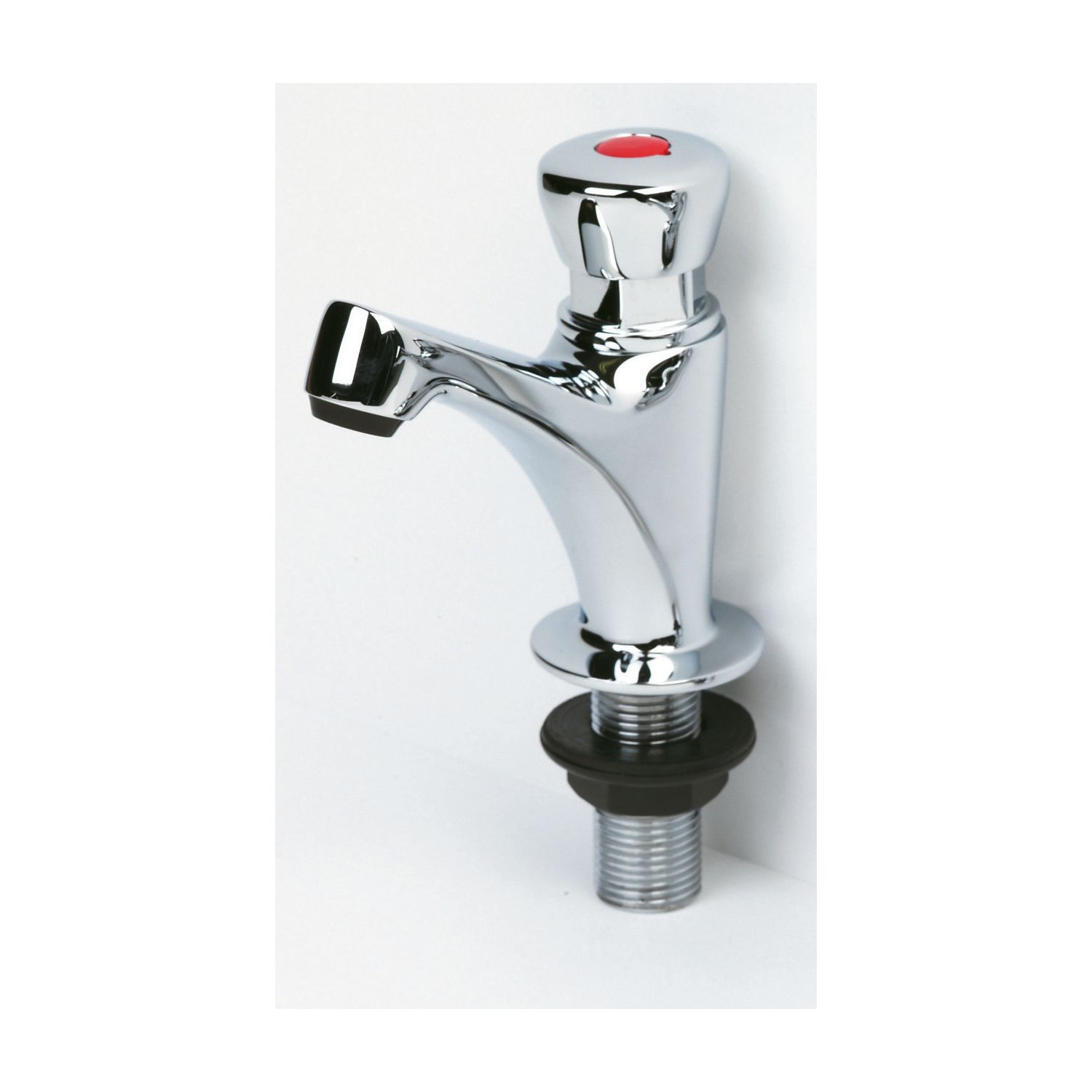 Chrome 101mm Self-Closing Mono Basin Mixer Tap (72043)