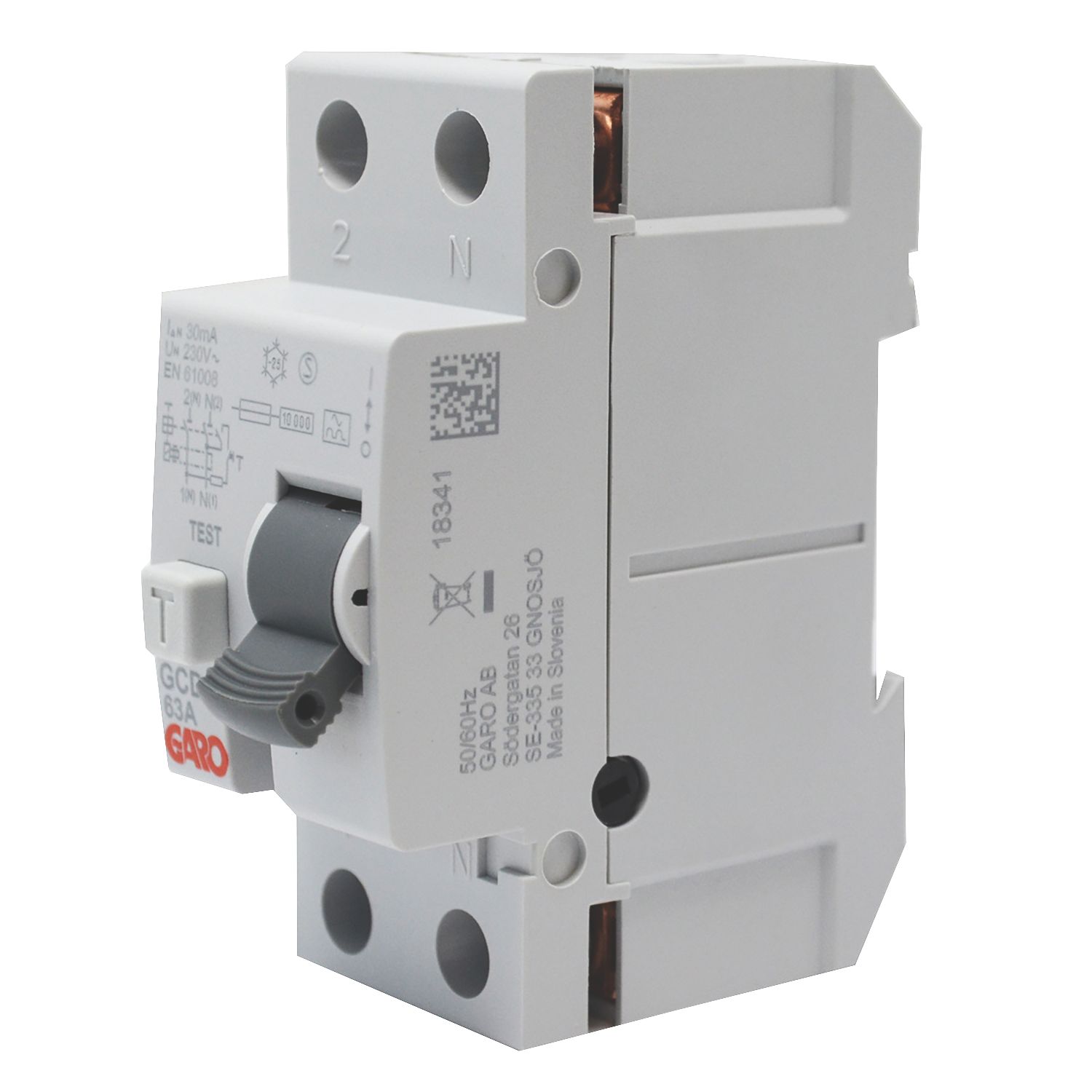 Garo GCD63-2-03 63A 30mA SP A Curve RCCB (720HK)