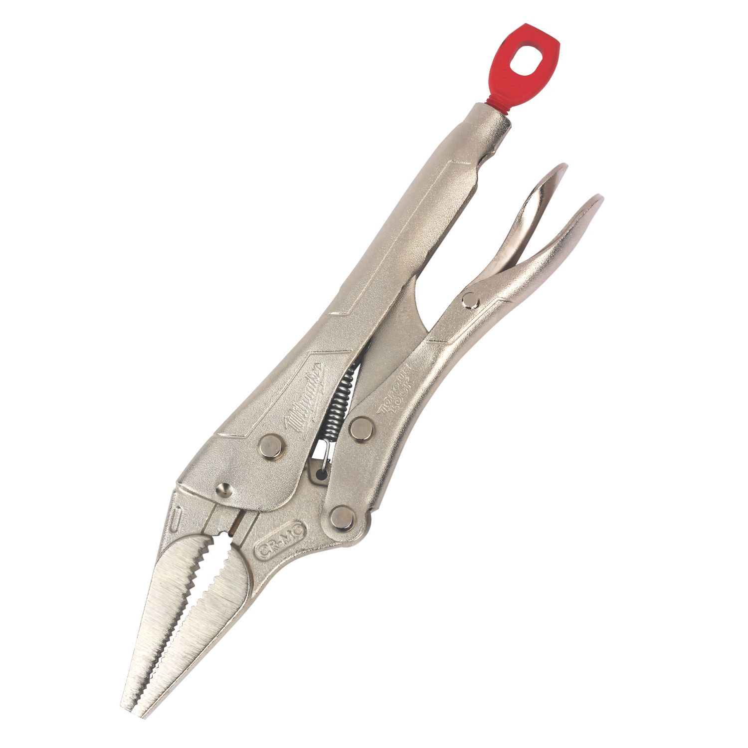 Milwaukee Flat Jaw Long Nose Locking Pliers 9" (230mm) (721TF)