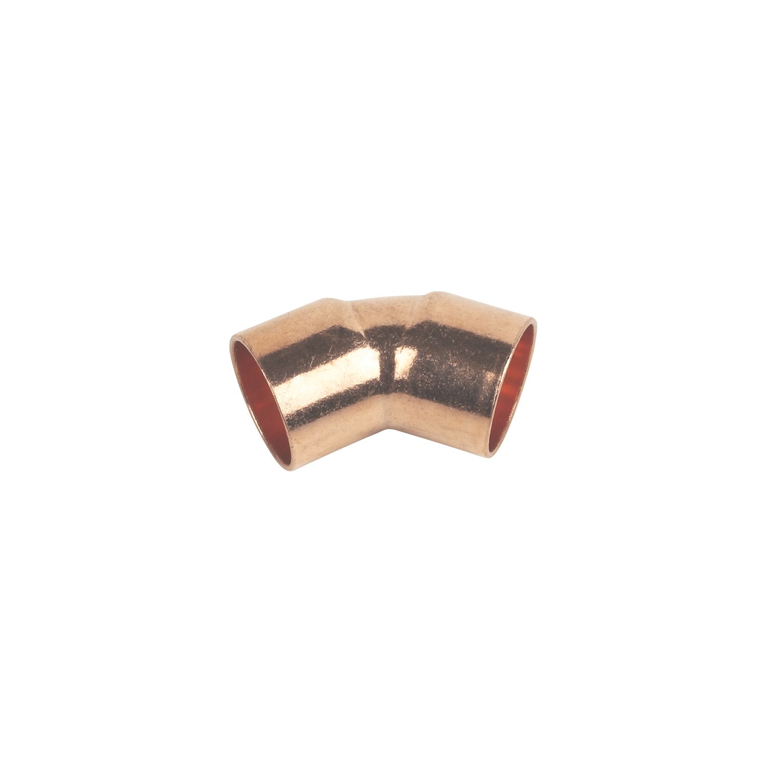 Flomasta Copper End Feed Equal 135° Elbows 15mm 2 Pack (72242)