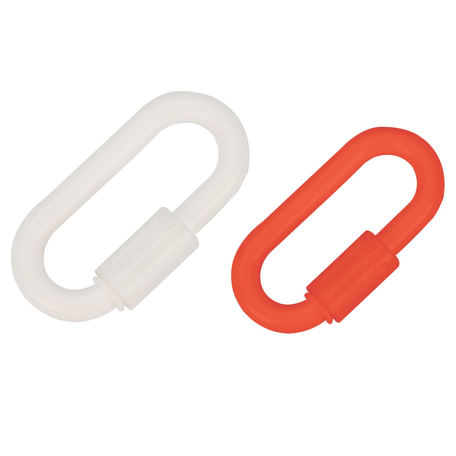 Essentials Plastic Barrier Chain Connector Red/White 55/72mm 4 Pack (723FE)