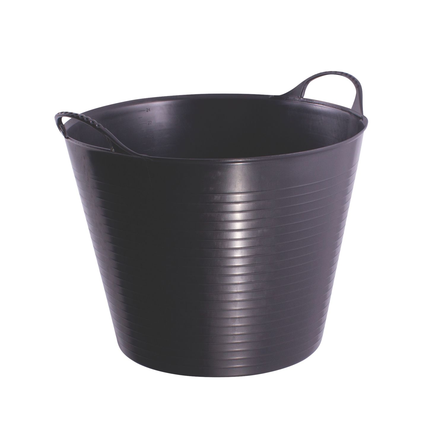 Red Gorilla Polyethylene Tub Black 26Ltr (723HL)