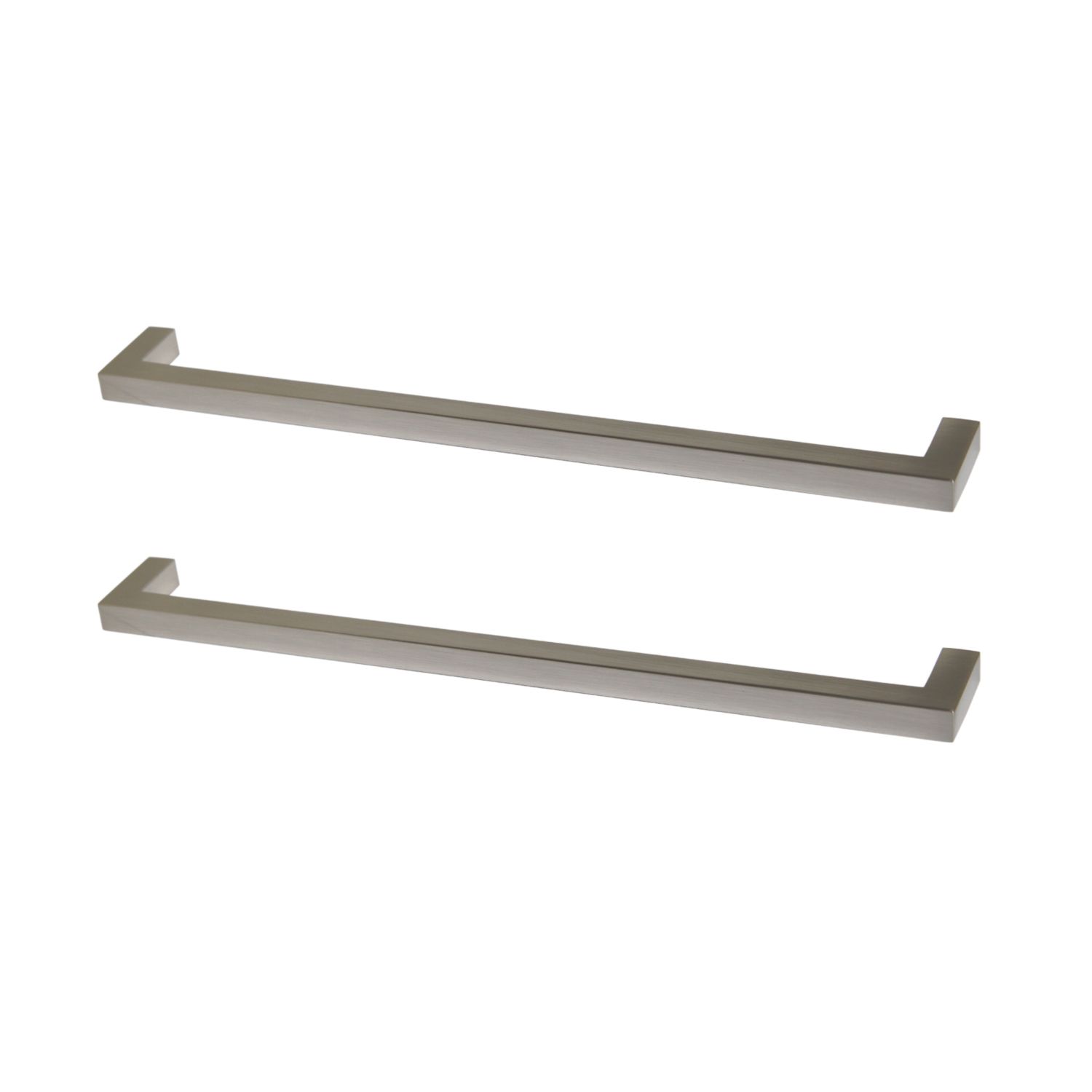 Essentials Golpar D Handles Brushed Nickel 233mm 2 Pieces (724AA)
