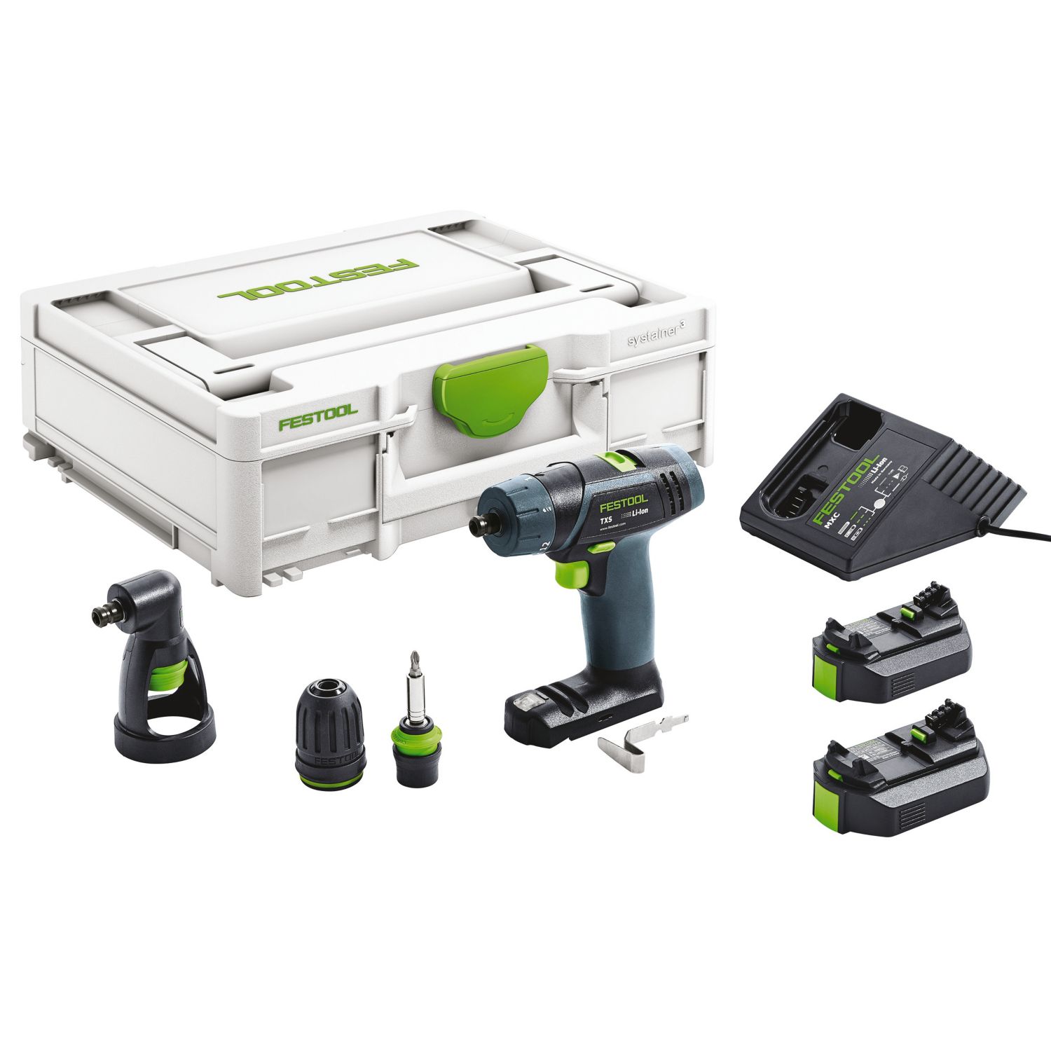 Festool TXS 10.8V 2 x 2.6Ah Li-Ion Cordless Multipurpose Drill (724PF)