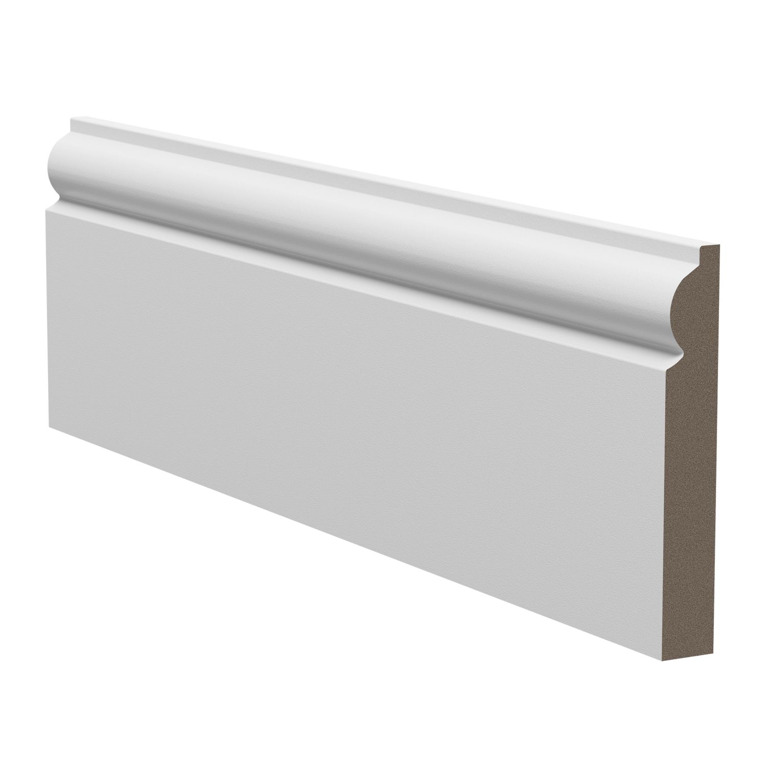 Essentials Primed MDF Torus Skirting Board 2400mm x 119mm x 18mm 4 Pack (724RE)