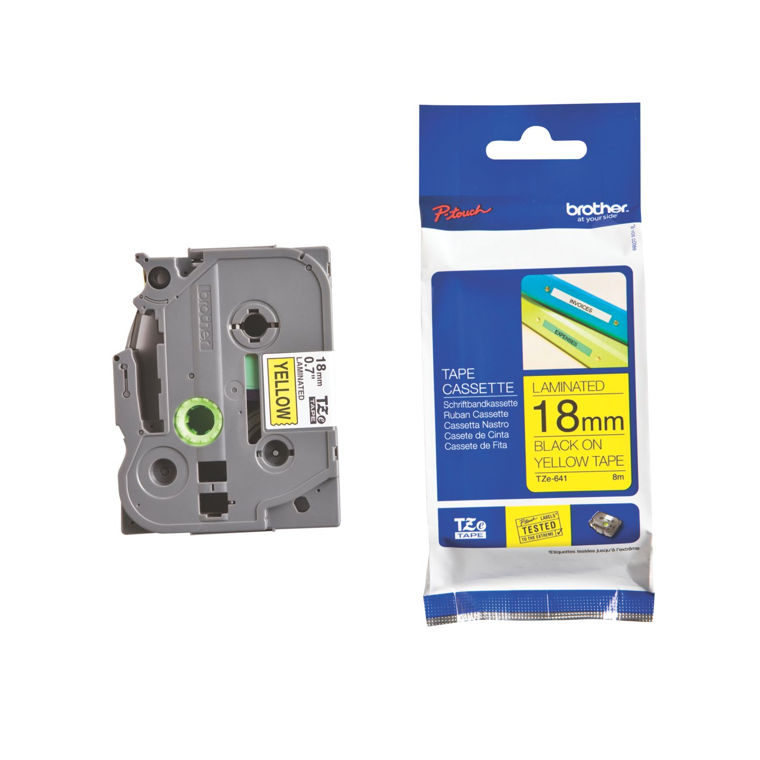 Brother TZe-641 Labelling Tape 18mm x 8m (7255P)