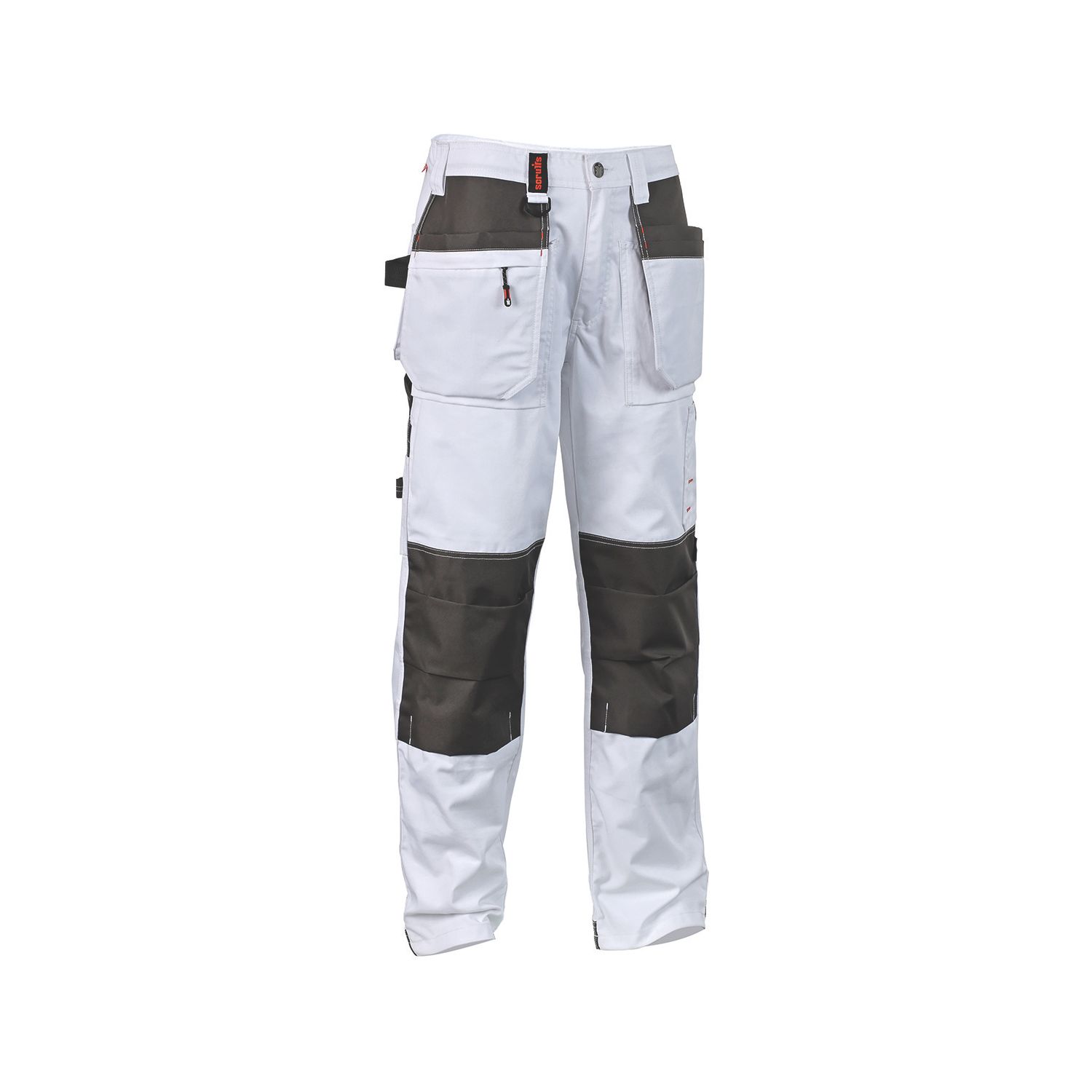 Scruffs Worker Plus Work Trousers White 30" W 32" L (725AG)