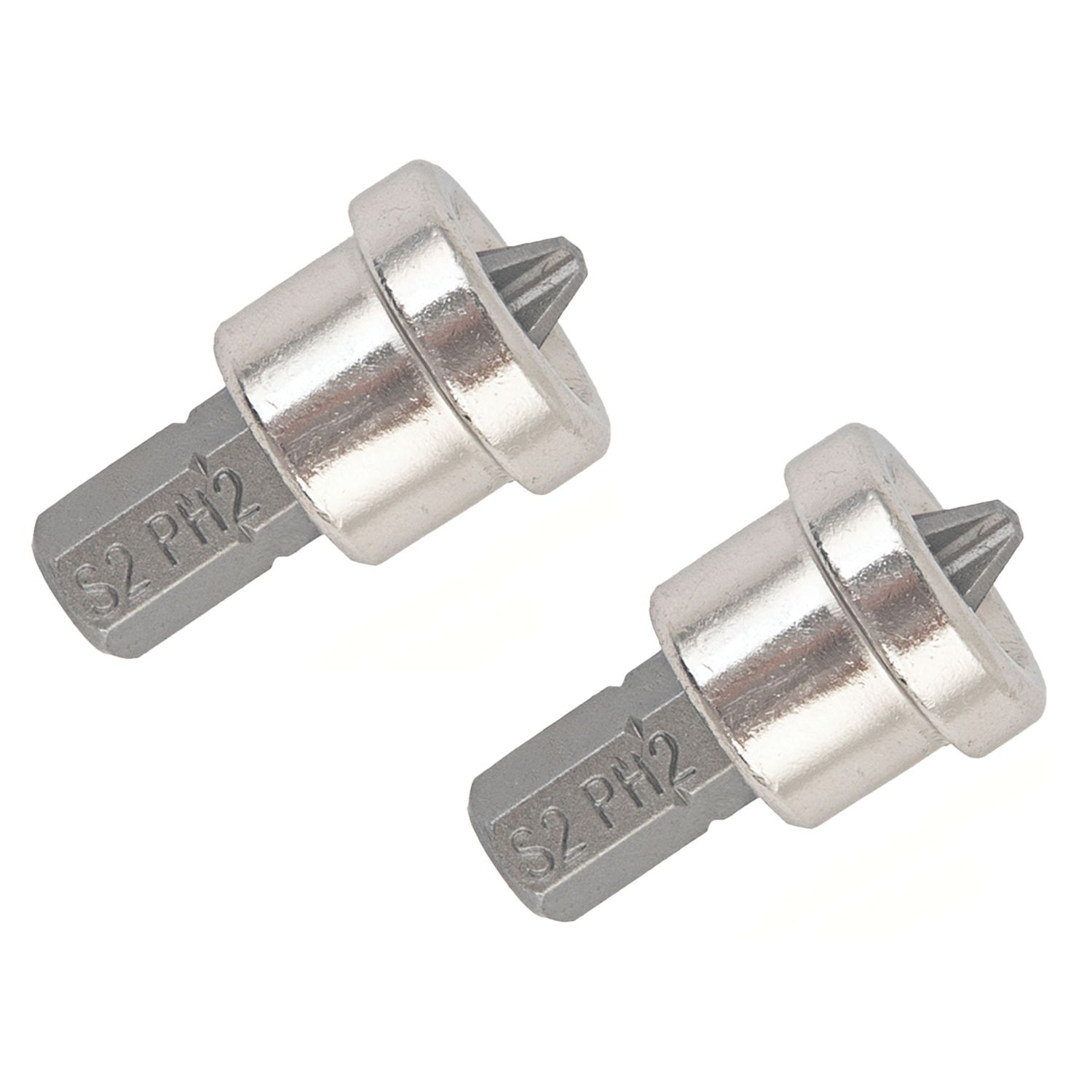 Titan 6.35mm 25mm Hex Shank PH2 Screwdriver Bits 2 Pack (725PT)