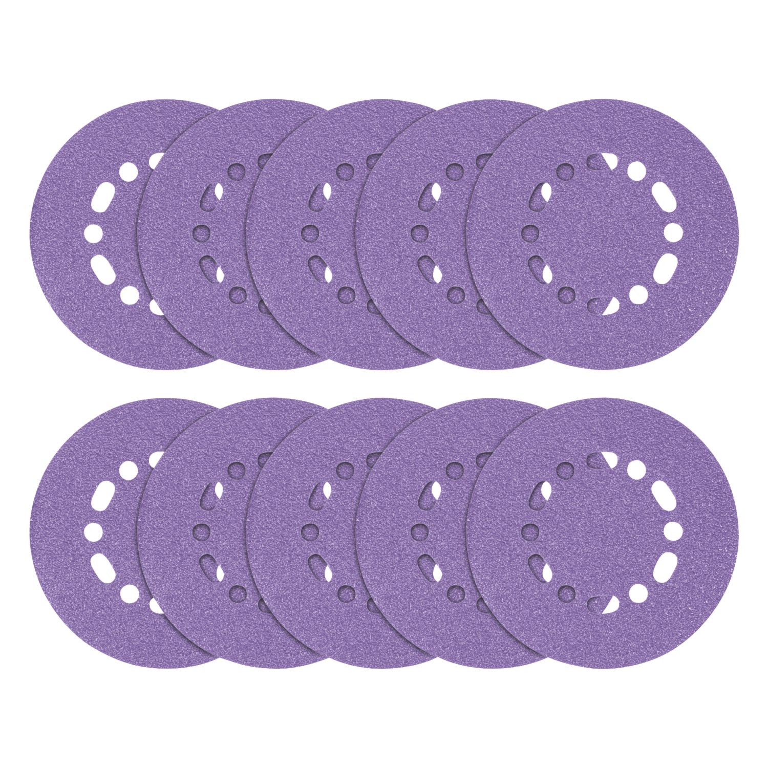 Trend AB/150/80Z 80 Grit 12-Hole Punched Multi-Material Sanding Discs 150mm 10 Pack (725PV)