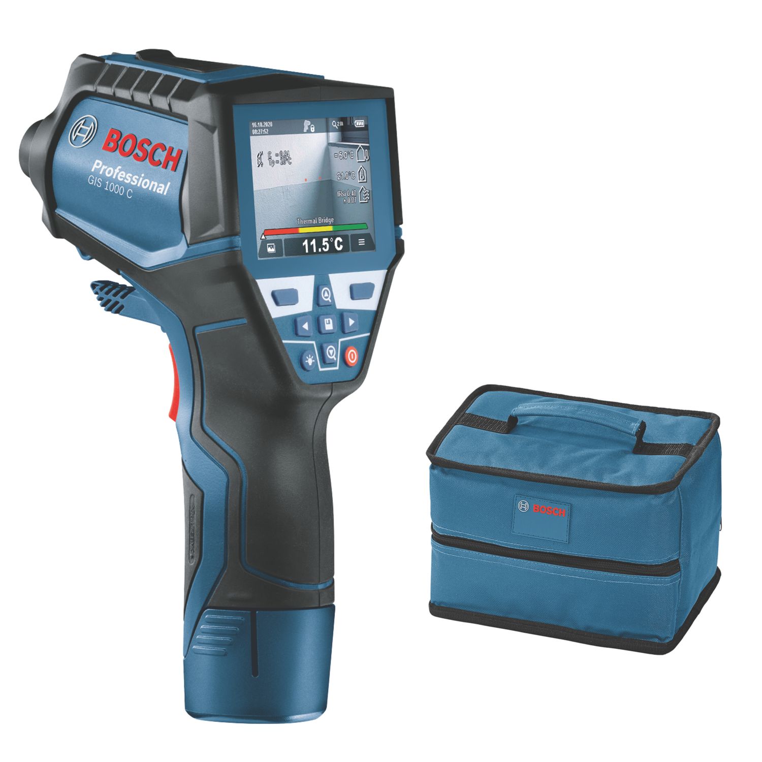Bosch GIS 1000 C Professional 0601083370 Infrared Non-Contact Digital Thermometer (725YE)