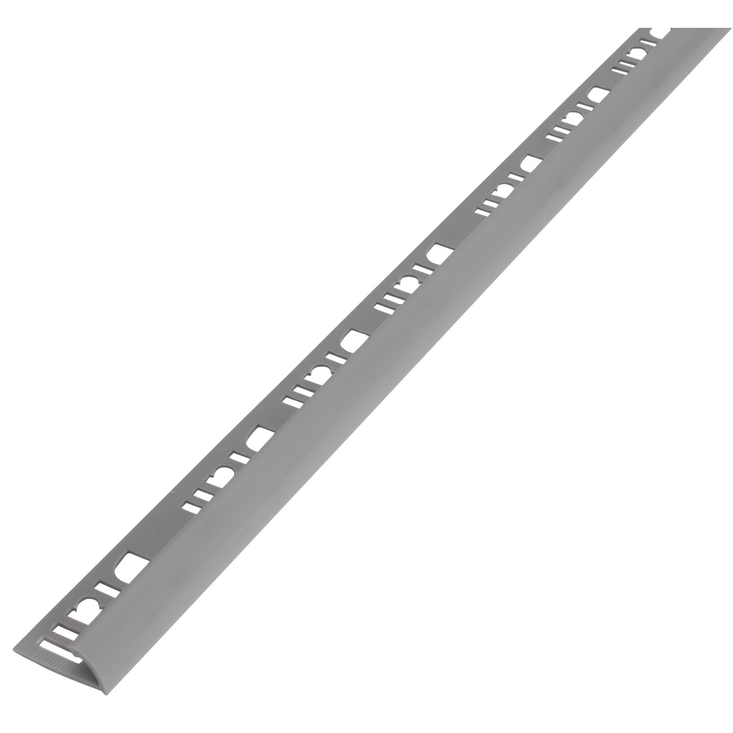 Diall 9mm Round PVC Tile Trim Grey 2.5m (727GR)