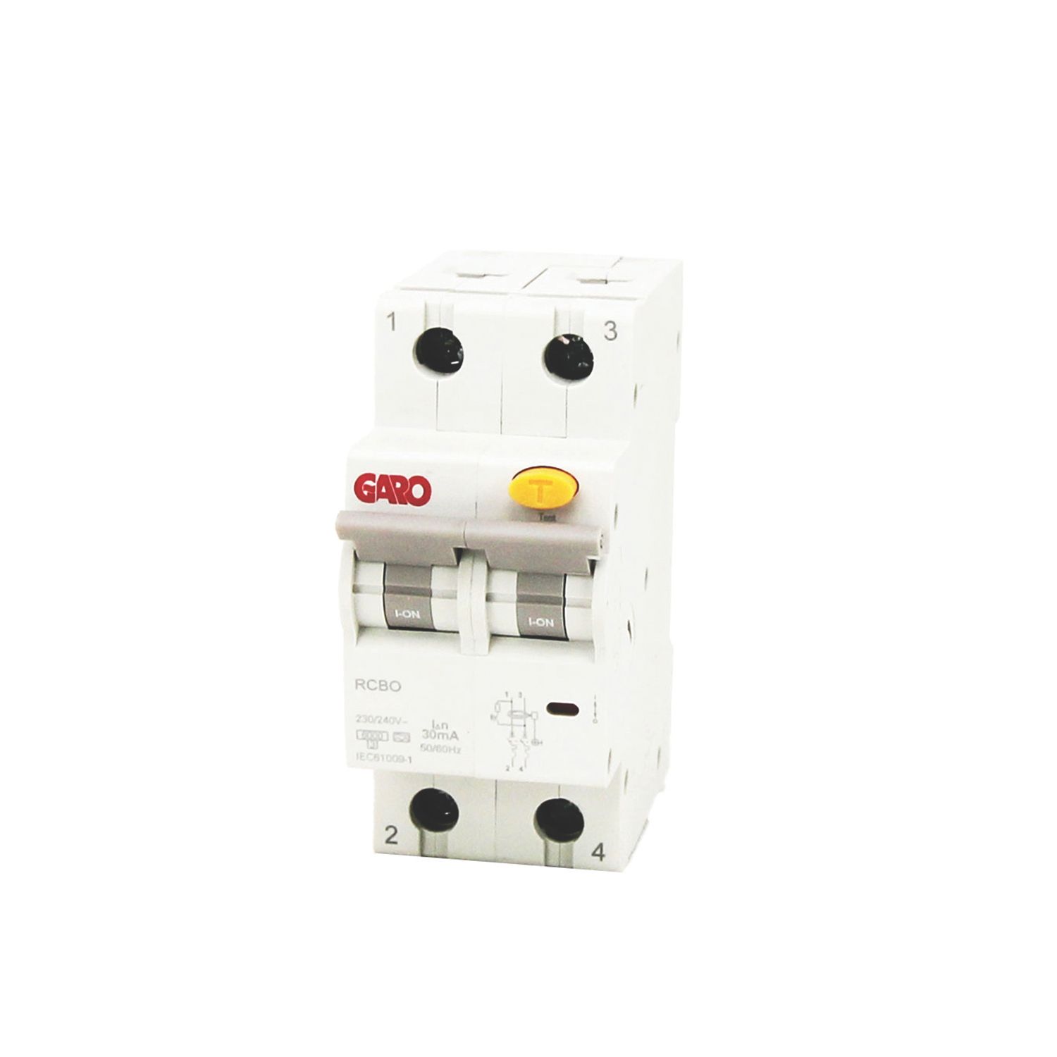 Garo RCBOGRB40EVS 40A 30mA Type A 1P+N B Curve RCBO (727RM)