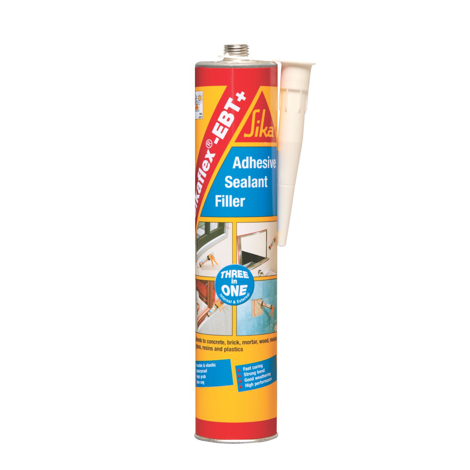 Sika Sikaflex EBT+ Hybrid Sealant & Adhesive Clear 300ml (7286D)