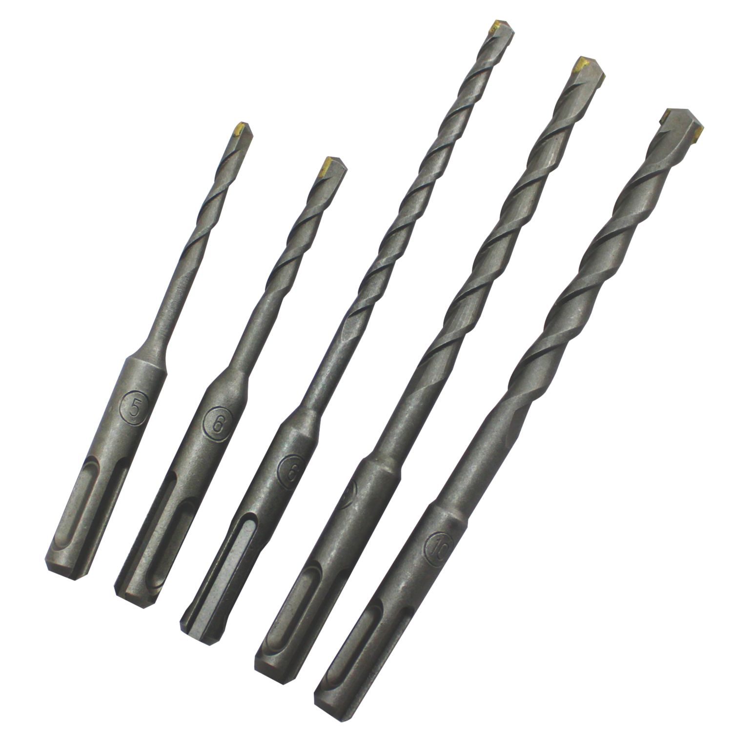 SDS Plus Shank Masonry Drill Bit Set 5 Pieces (7296V)